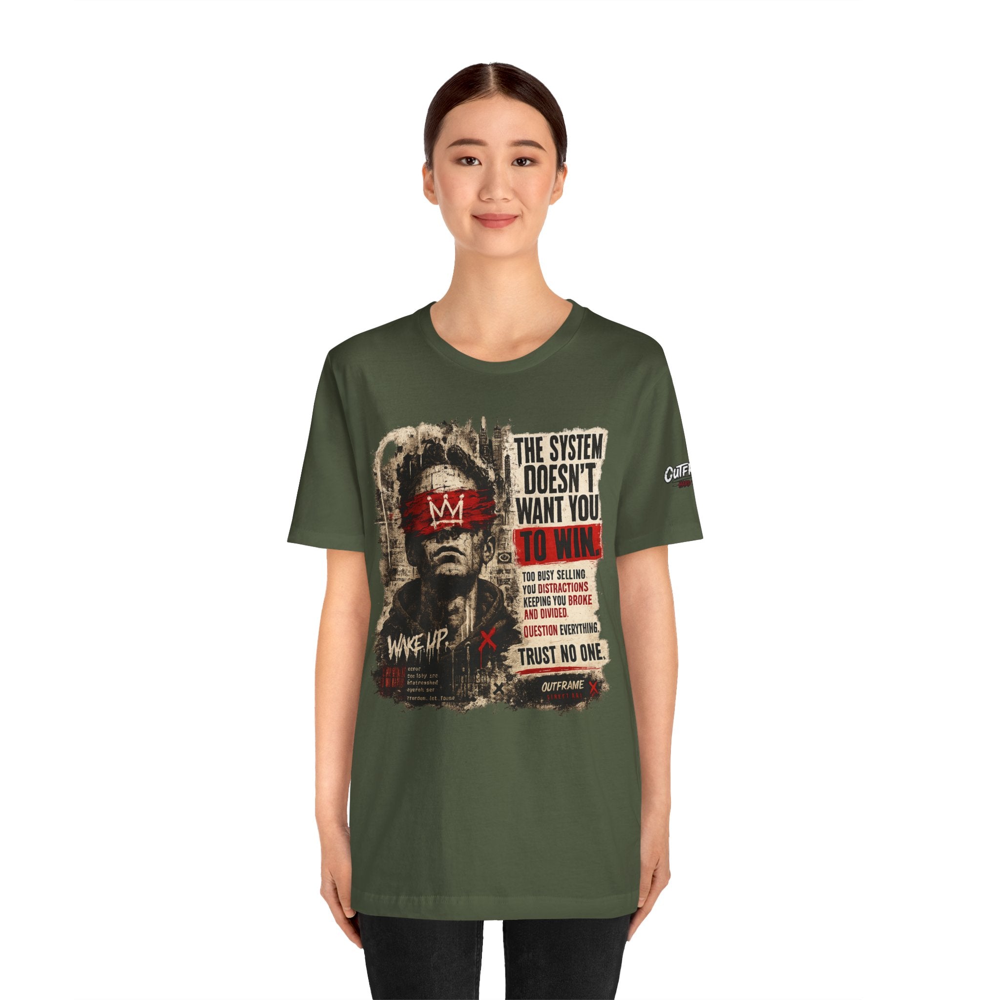 The System Doesn't Want You To Win – Hard Truths Premium Graphic T-Shirt