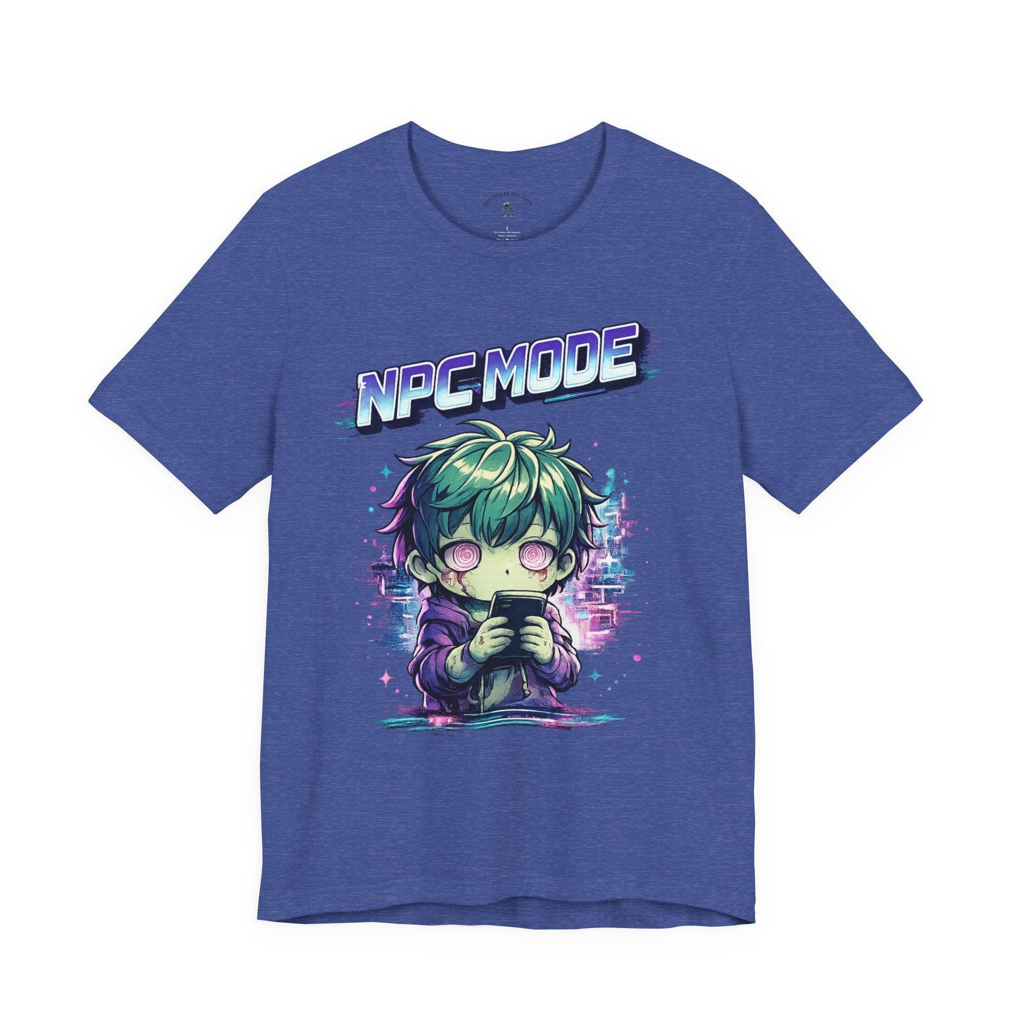 NPC MODE – Main Character Not Detected | Retro Anime Apocalypse T-Shirt