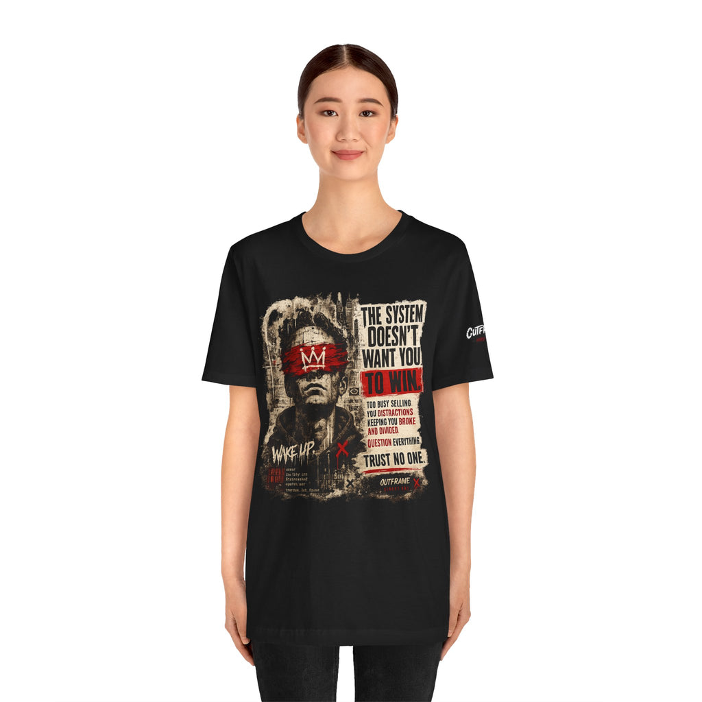 The System Doesn't Want You To Win – Hard Truths Premium Graphic T-Shirt