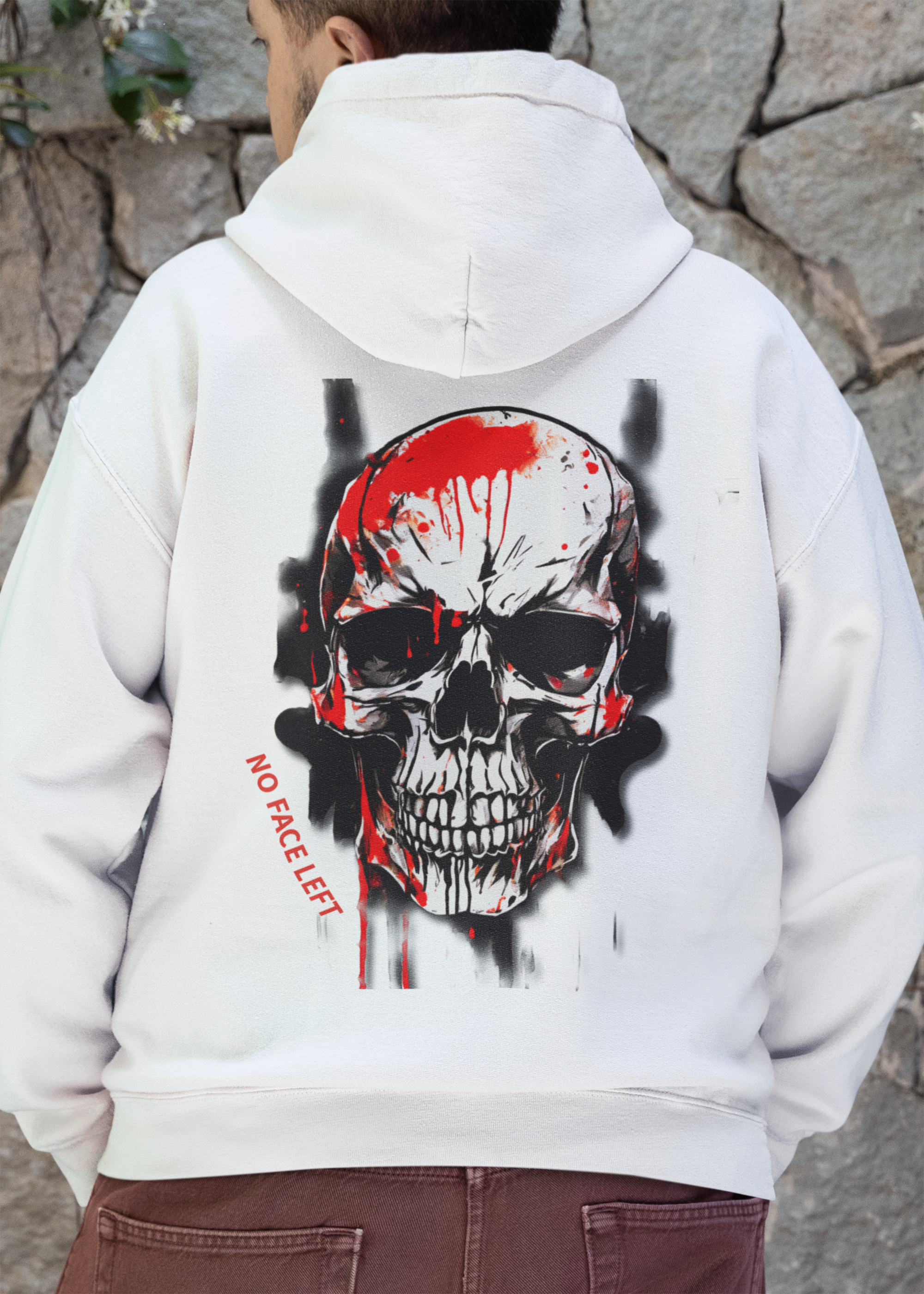 NO FACE LEFT – Dark Statement Hoodie
