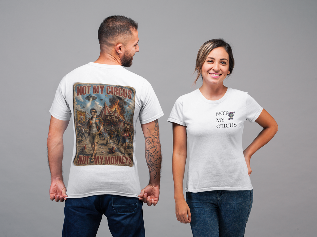 OUTFRAME – Not My Circus Not My Monkeys | Retro Apocalypse Graphic T-Shirt