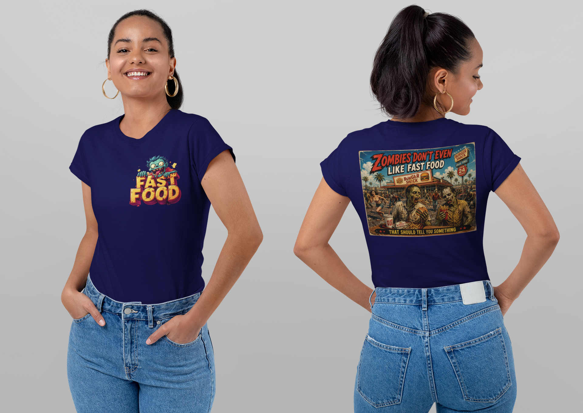 Zombies Don't Even Like Fast Food – Funny Zombie Apocalypse T-Shirt