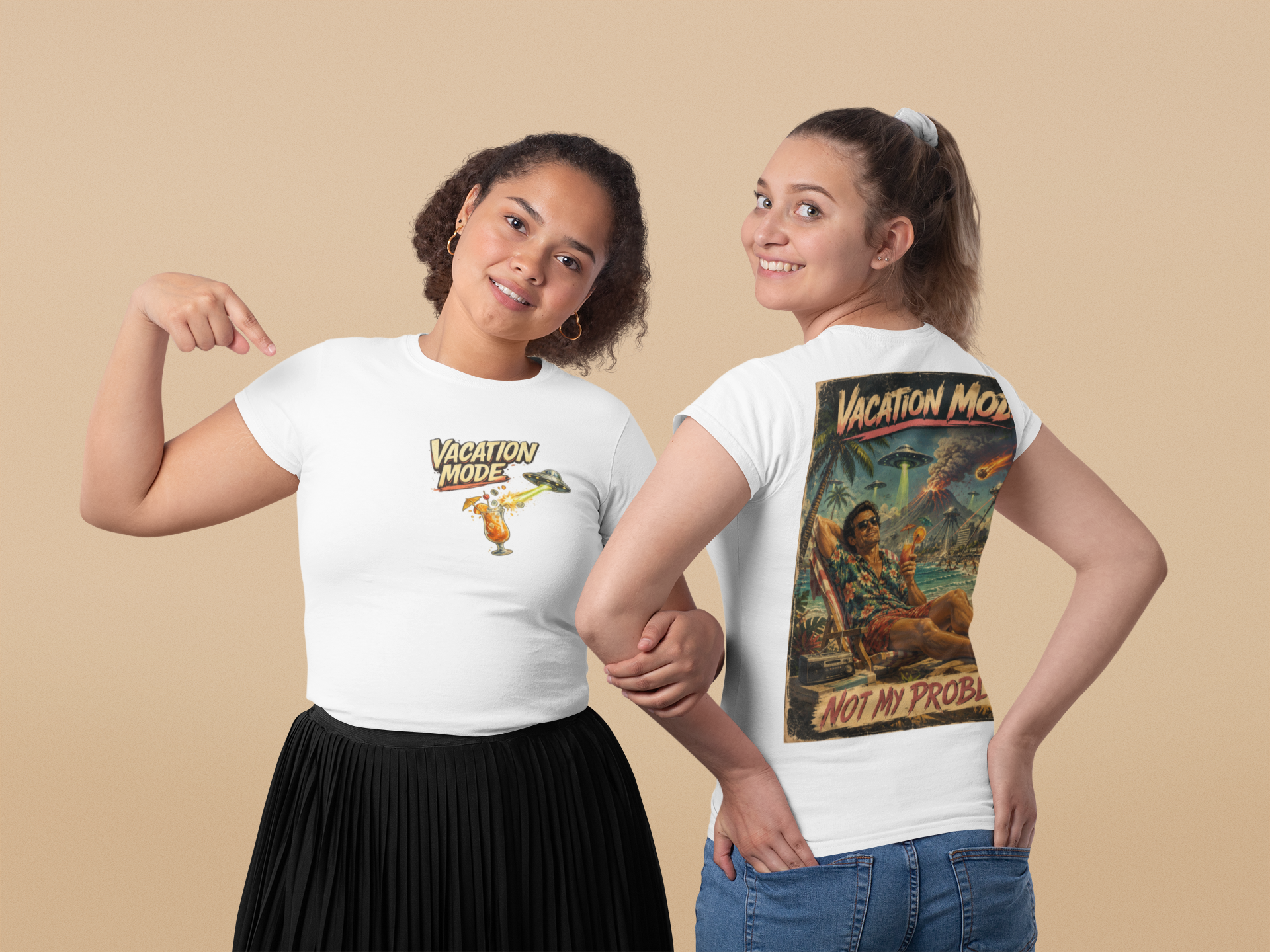 Vacation Mode - Not My Problem Funny Apocalypse T-Shirt