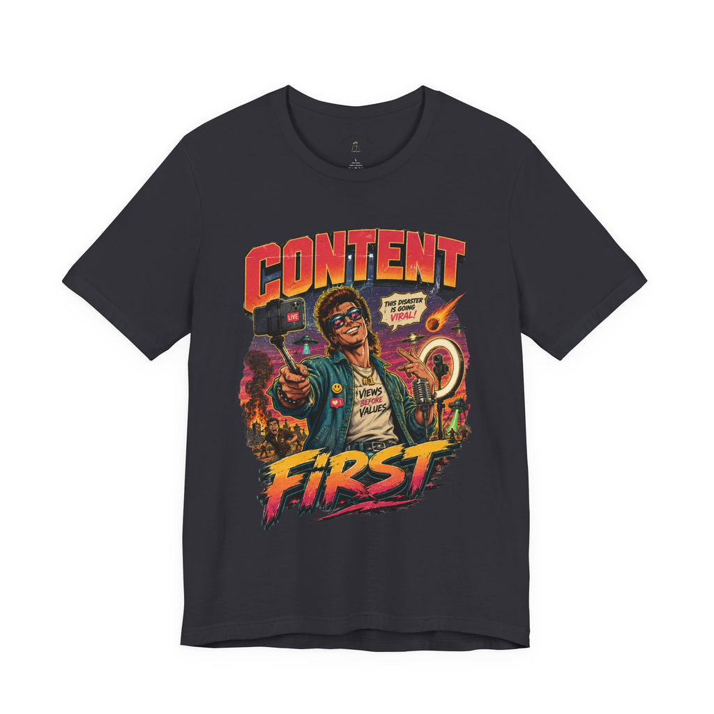 Content First Retro Apocalypse T-Shirt | Don’t Help, Film It