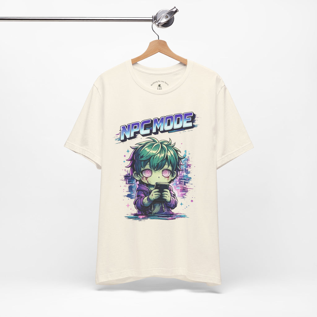 NPC MODE – Main Character Not Detected | Retro Anime Apocalypse T-Shirt