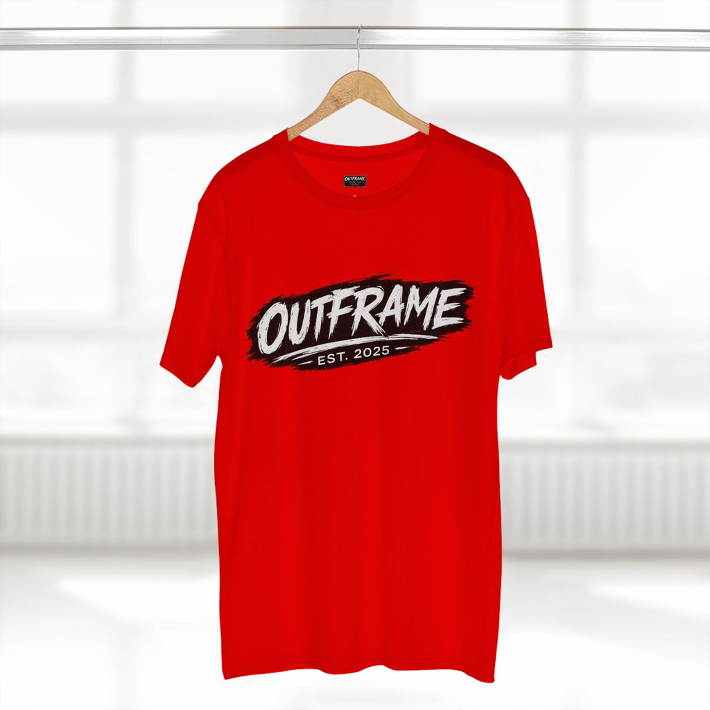 OUTFRAME® EST. 2025 Logo T-Shirt | Premium Brush Logo Streetwear | Essentials Collection