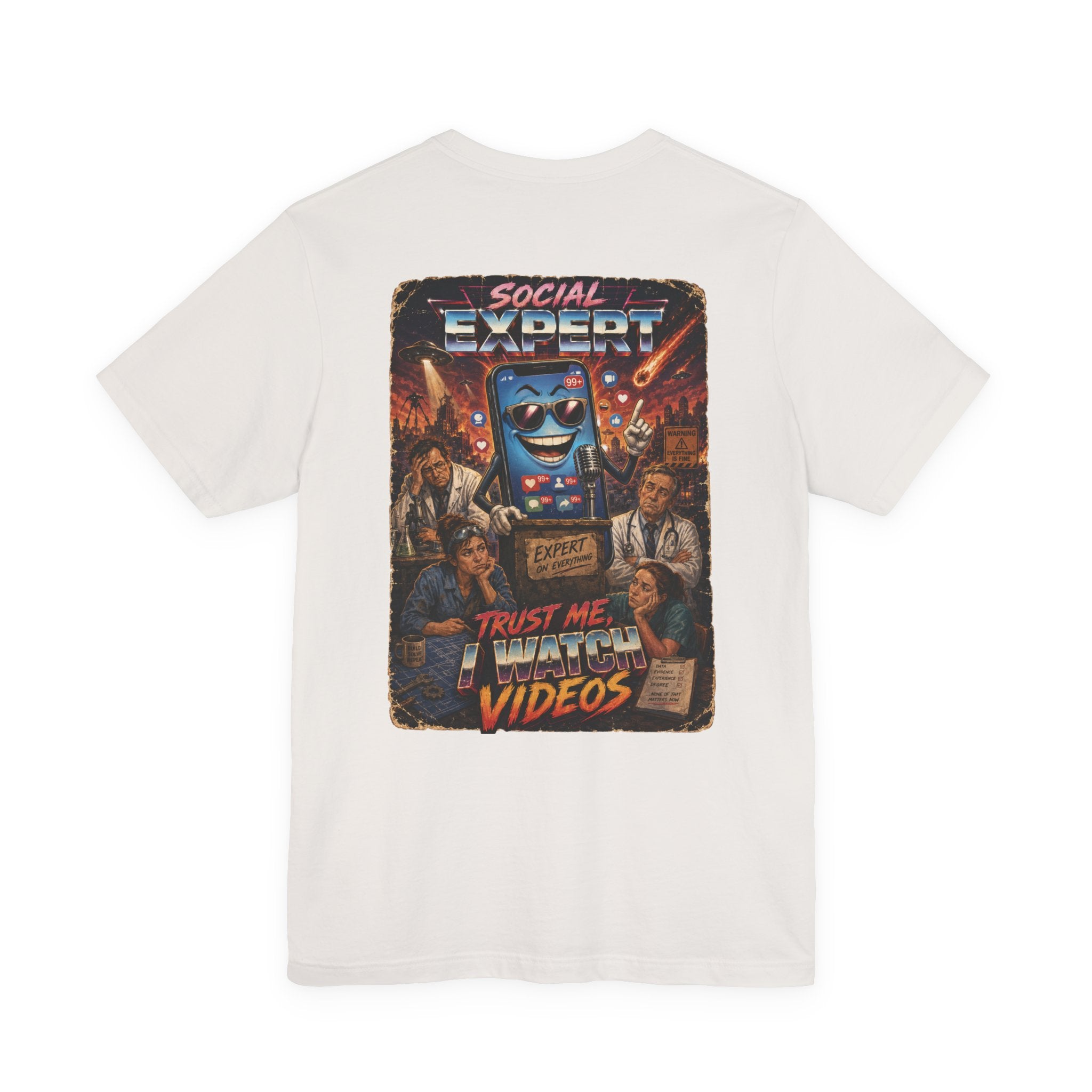 Social Expert Retro Sci-Fi T-Shirt | Trust Me, I Watch Videos