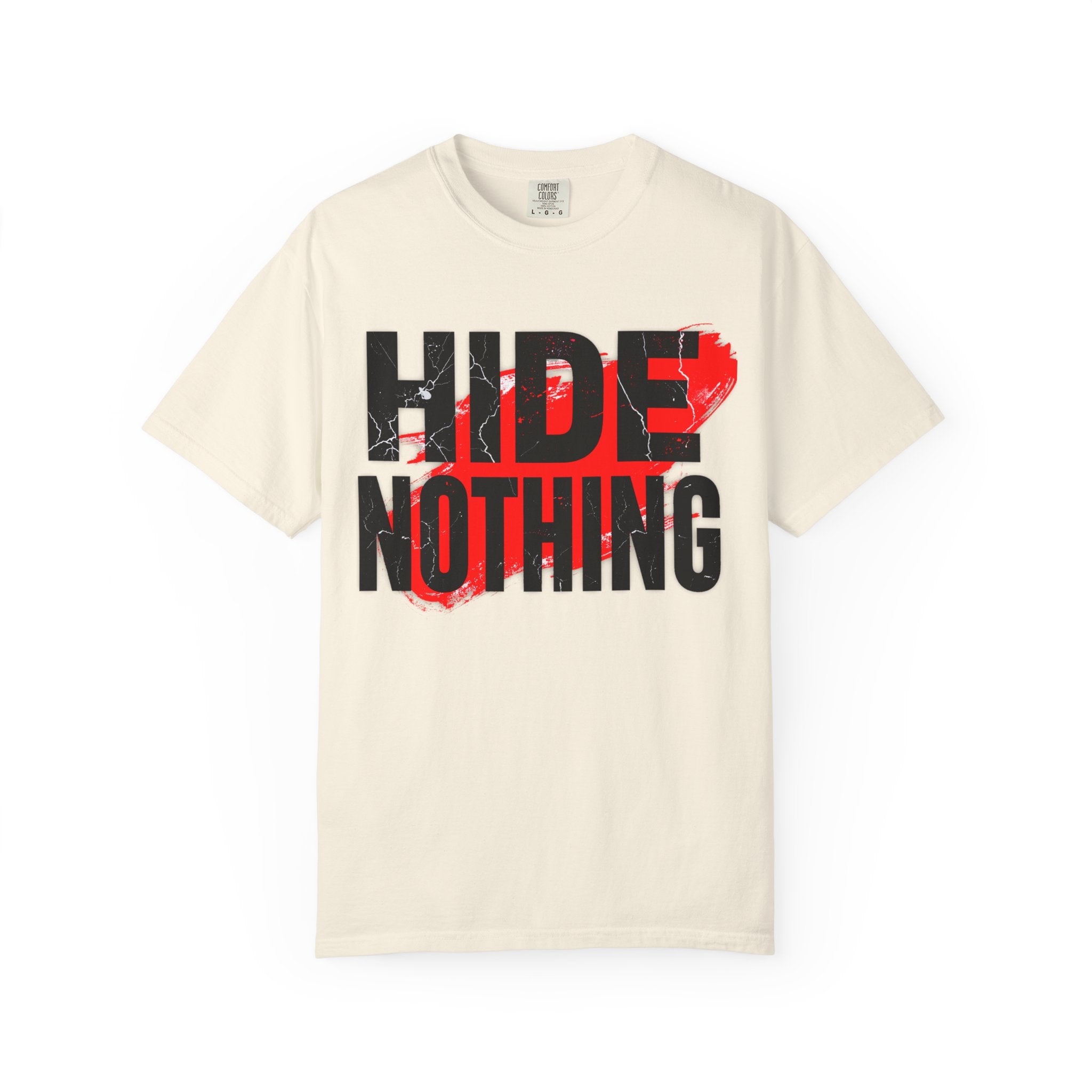 HIDE NOTHING – Dark RAW Hoodie | Outframe