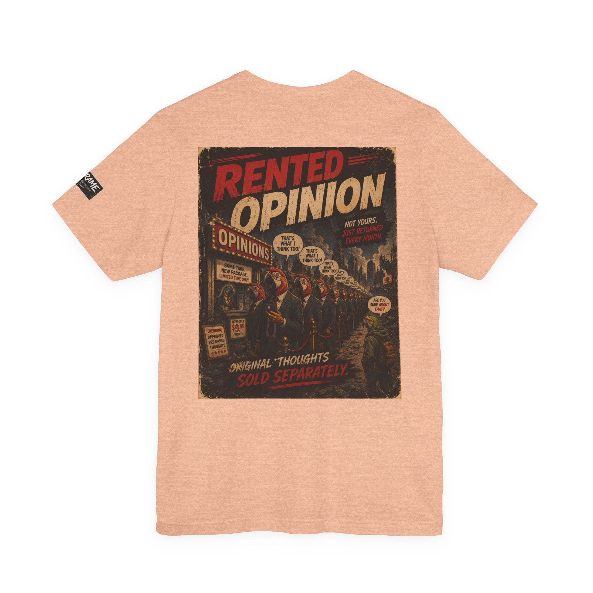 OUTFRAME™ RENTED OPINION | Retro Apocalypse Graphic T-Shirt | Vintage Social