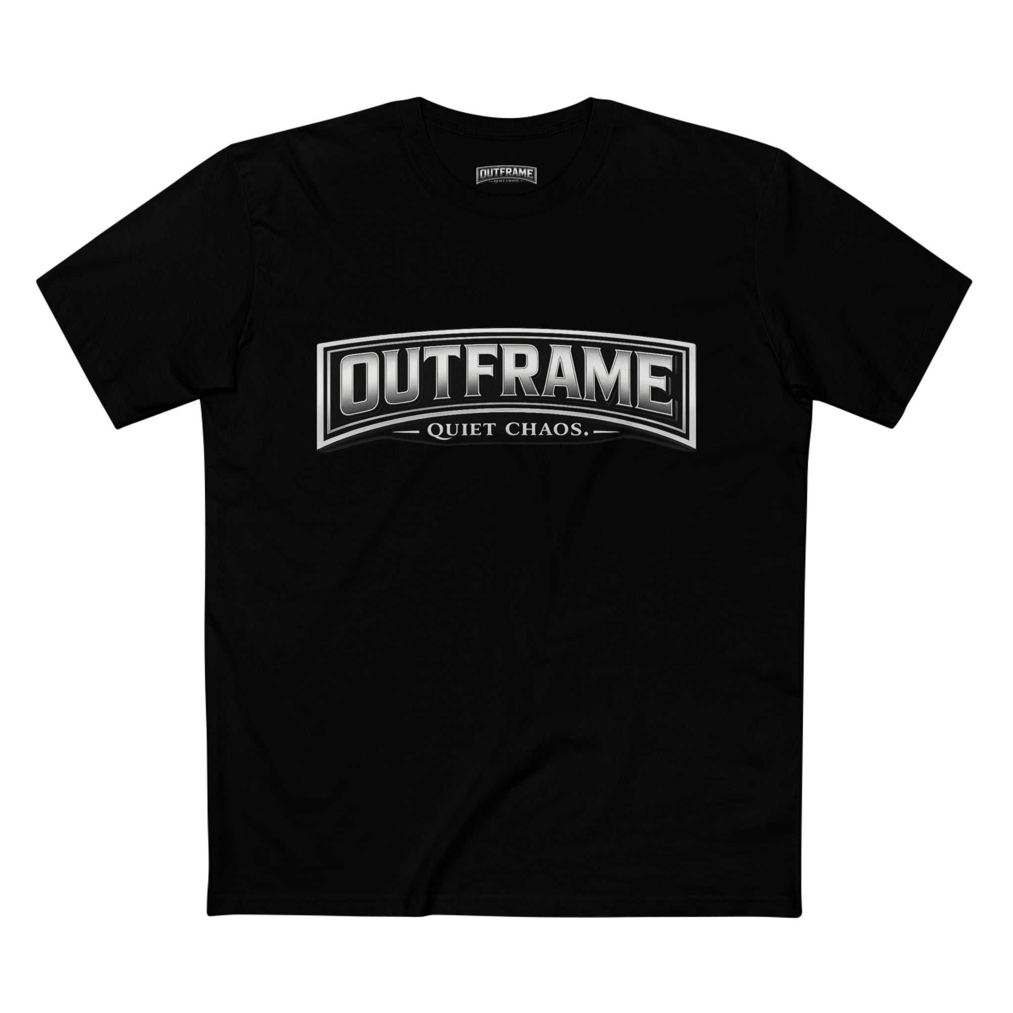 OUTFRAME® Quiet Chaos. | Premium Minimalist Statement T-Shirt | Essentials Collection