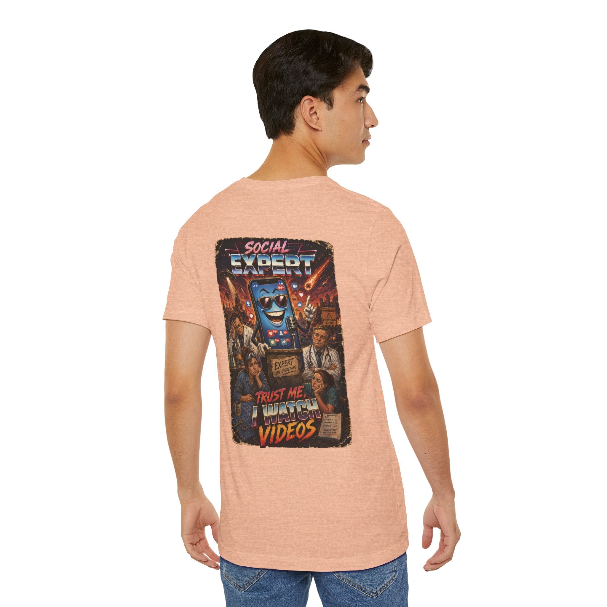 Social Expert Retro Sci-Fi T-Shirt | Trust Me, I Watch Videos