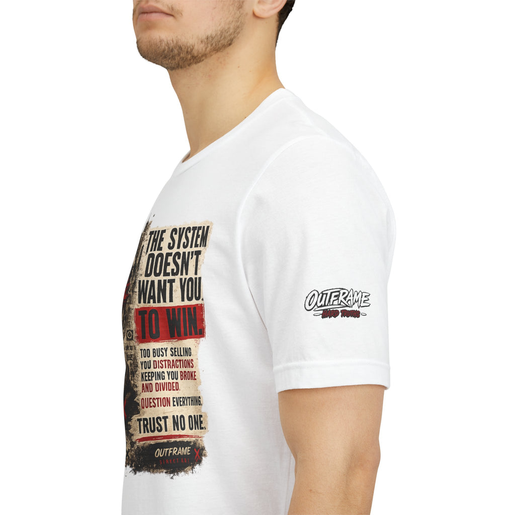 The System Doesn't Want You To Win – Hard Truths Premium Graphic T-Shirt