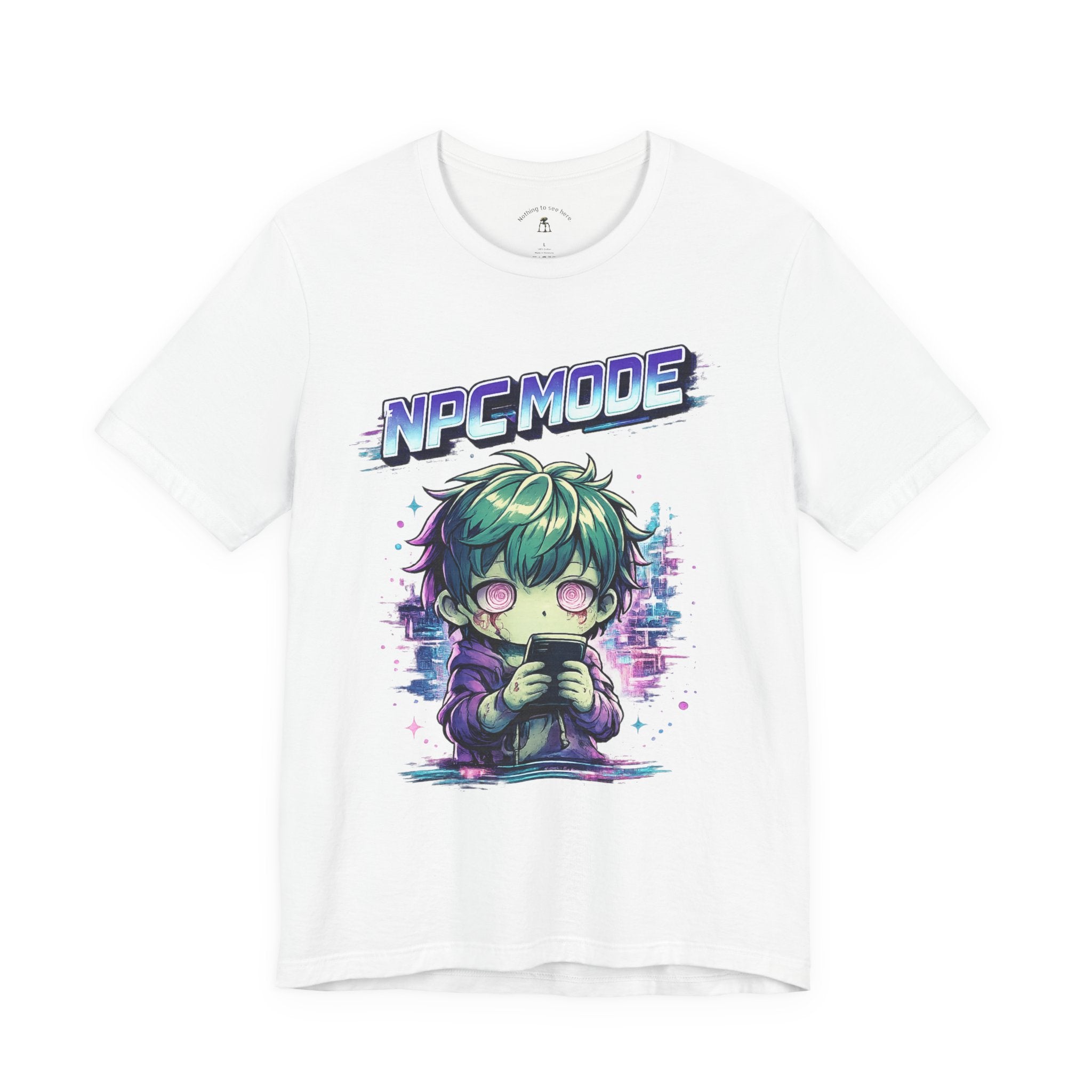 NPC MODE – Main Character Not Detected | Retro Anime Apocalypse T-Shirt
