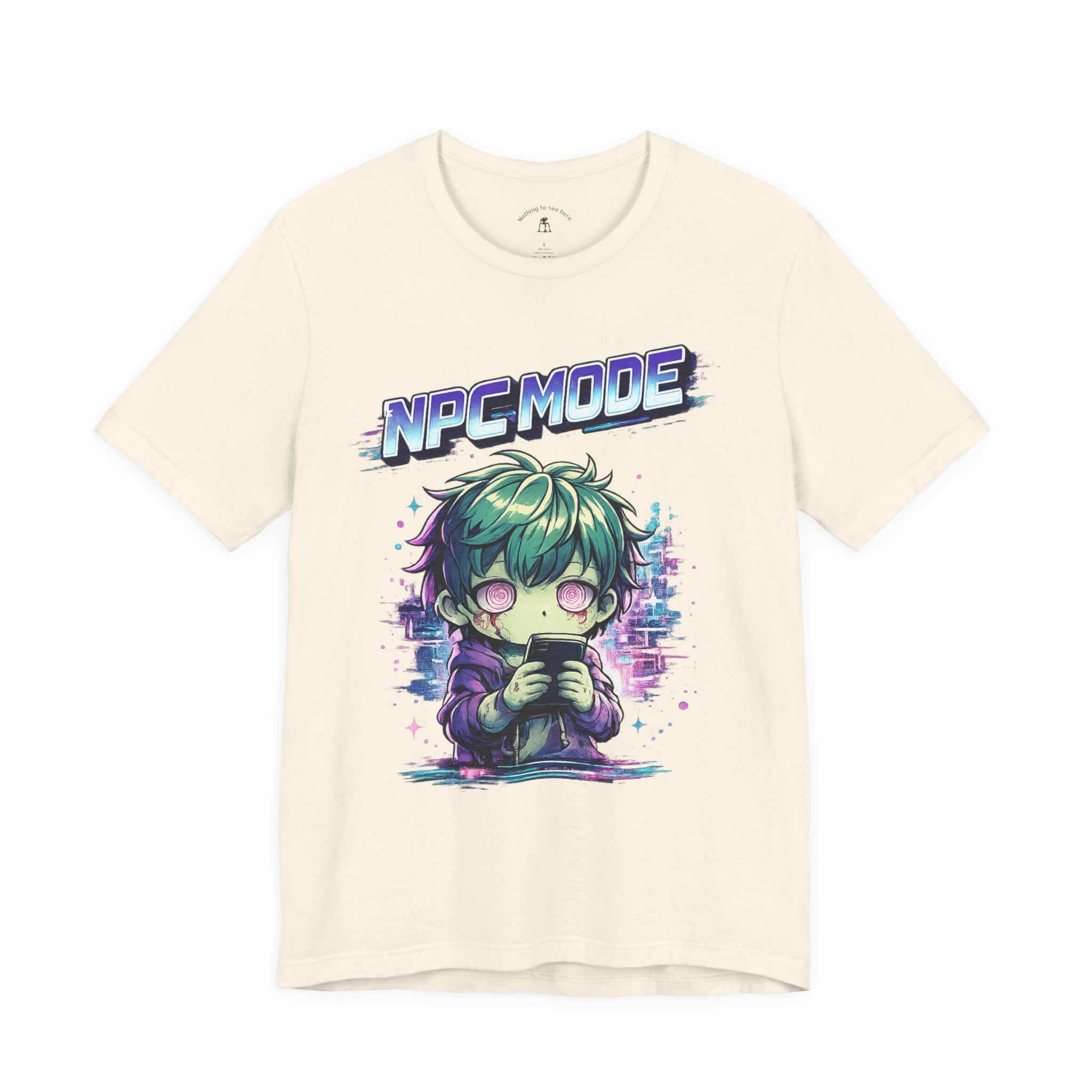 NPC MODE – Main Character Not Detected | Retro Anime Apocalypse T-Shirt