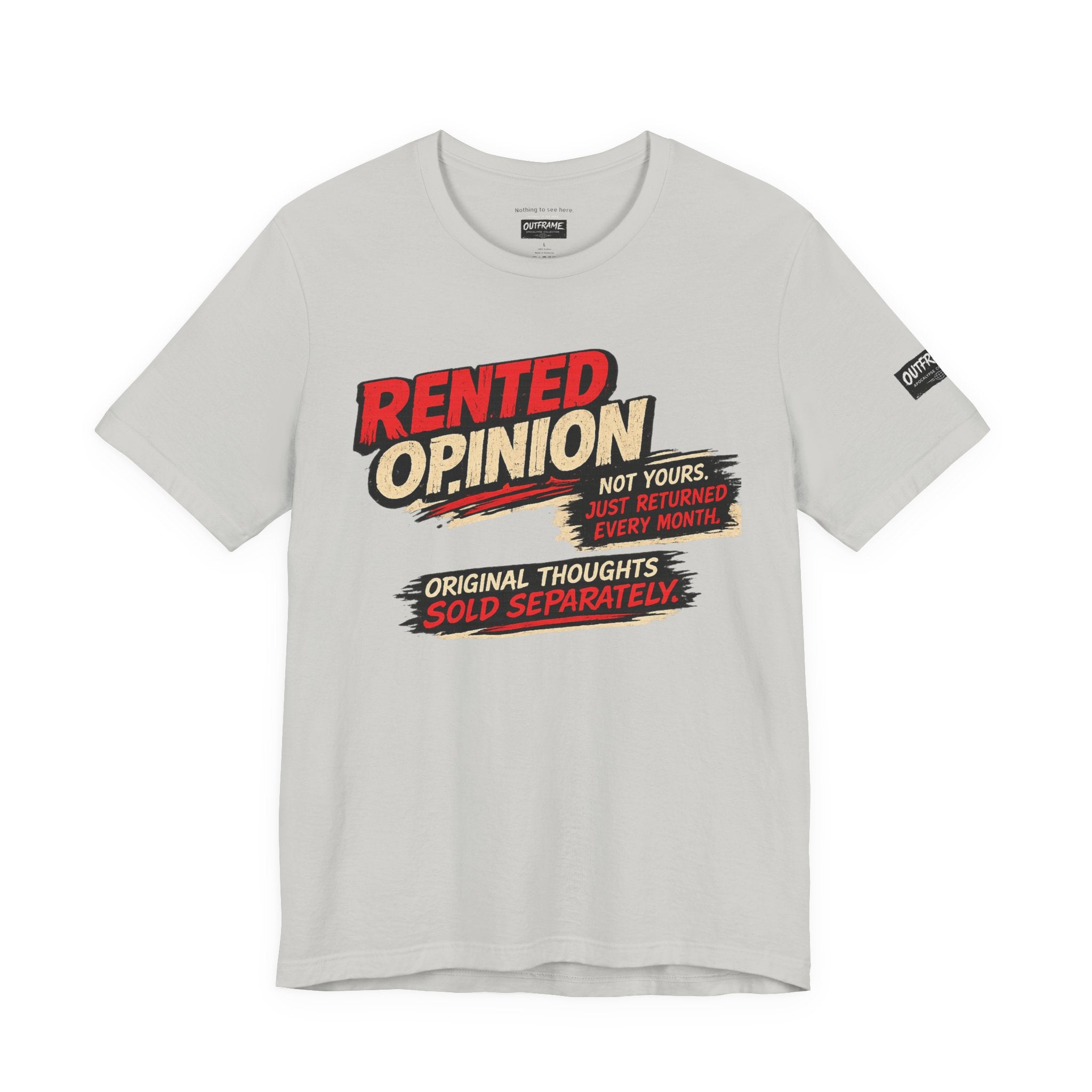 OUTFRAME™ RENTED OPINION | Retro Apocalypse Graphic T-Shirt | Vintage Social
