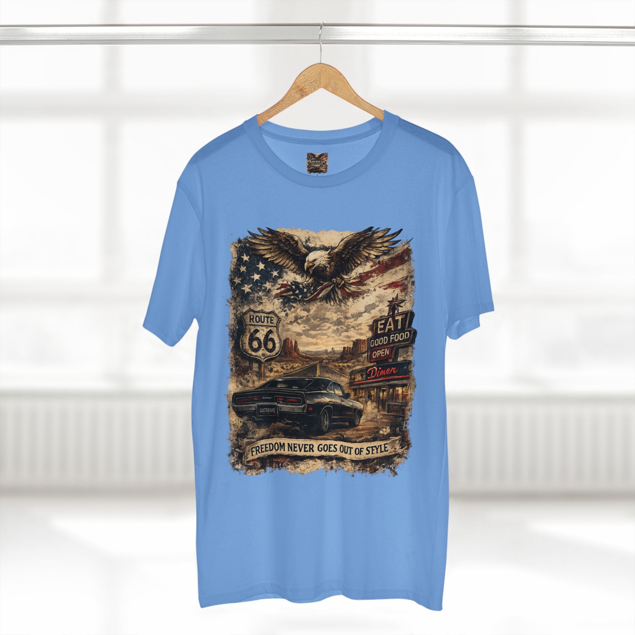 Freedom Never Goes Out of Style – Vintage American Muscle Car T-Shirt