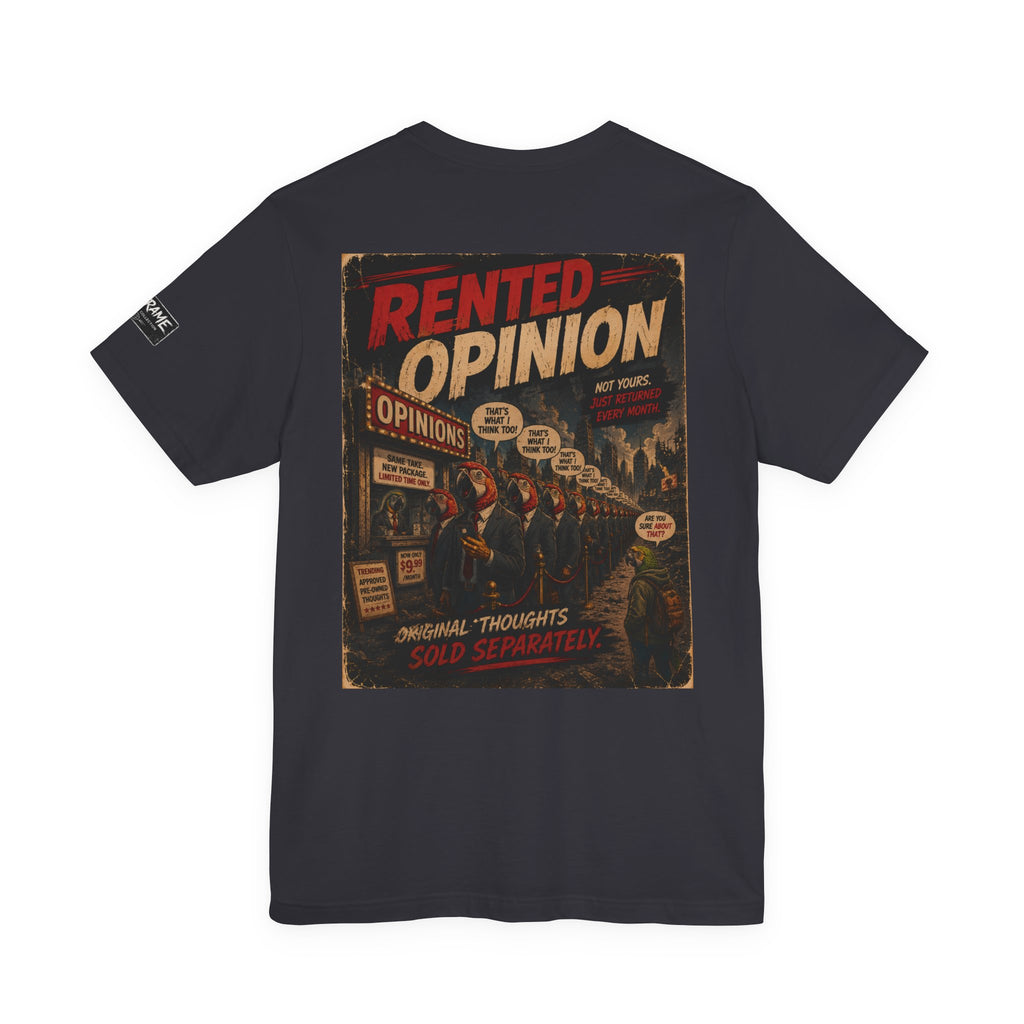 OUTFRAME™ RENTED OPINION | Retro Apocalypse Graphic T-Shirt | Vintage Social