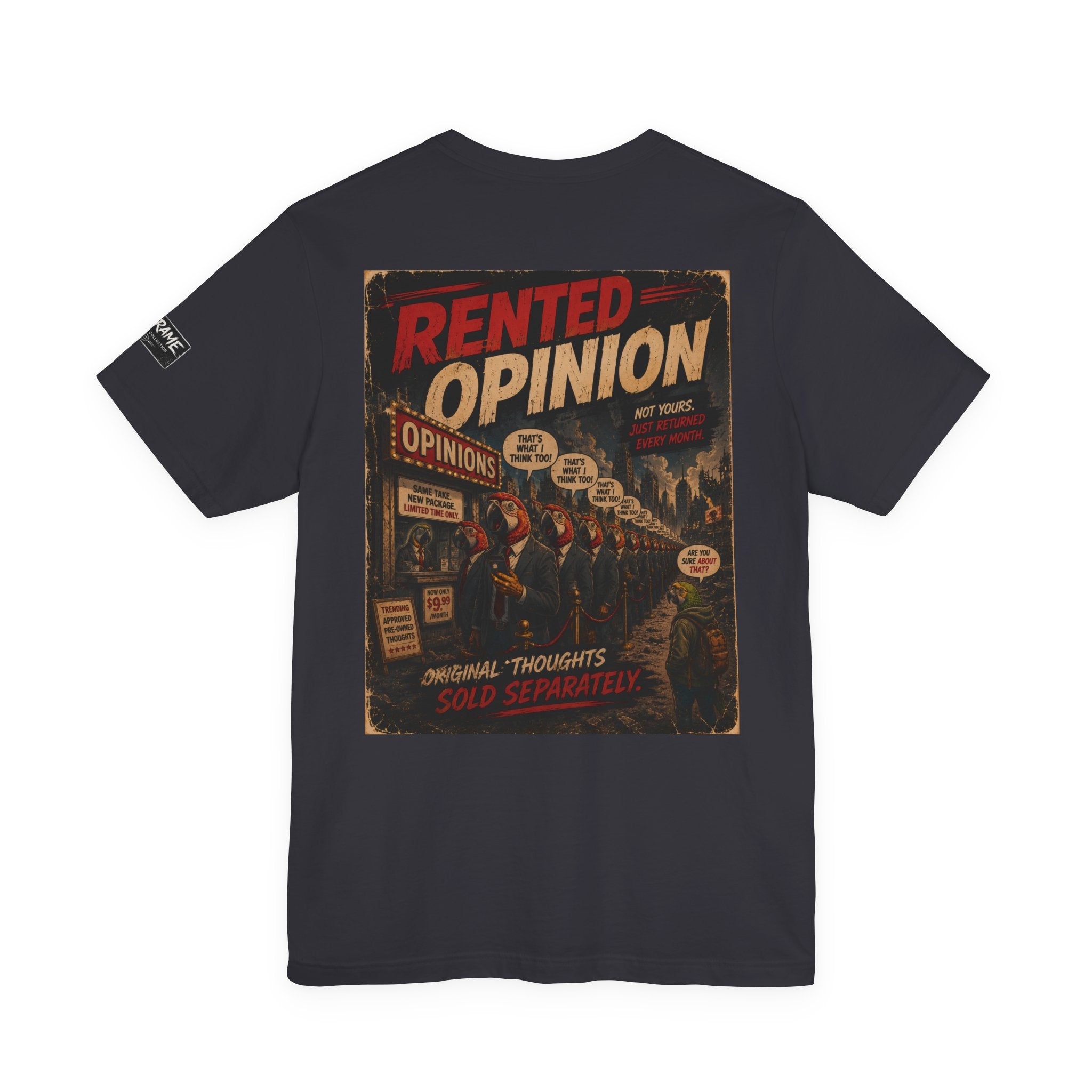 OUTFRAME™ RENTED OPINION | Retro Apocalypse Graphic T-Shirt | Vintage Social