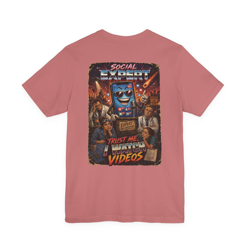 Social Expert Retro Sci-Fi T-Shirt | Trust Me, I Watch Videos