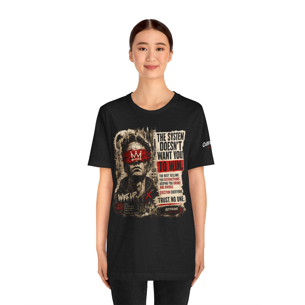 The System Doesn't Want You To Win – Hard Truths Premium Graphic T-Shirt