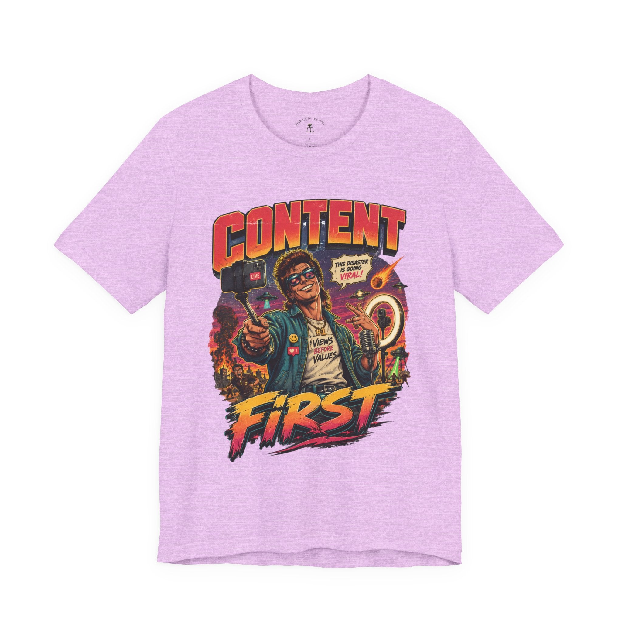Content First Retro Apocalypse T-Shirt | Don’t Help, Film It