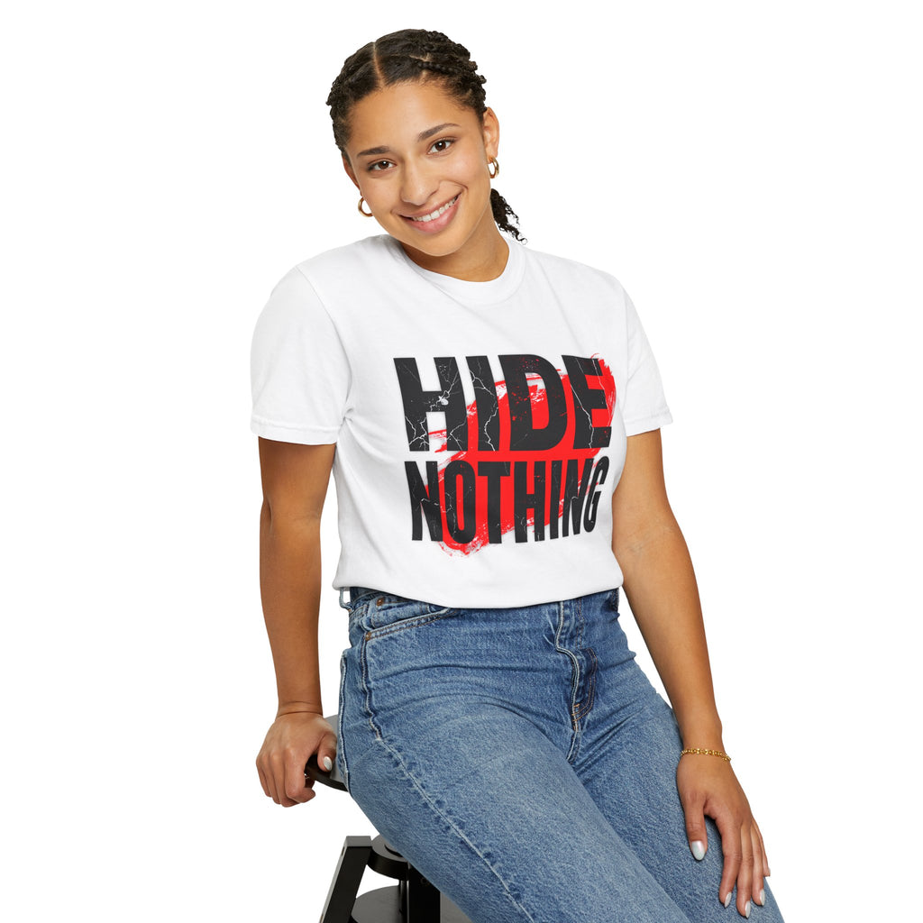 HIDE NOTHING – Dark RAW Hoodie | Outframe