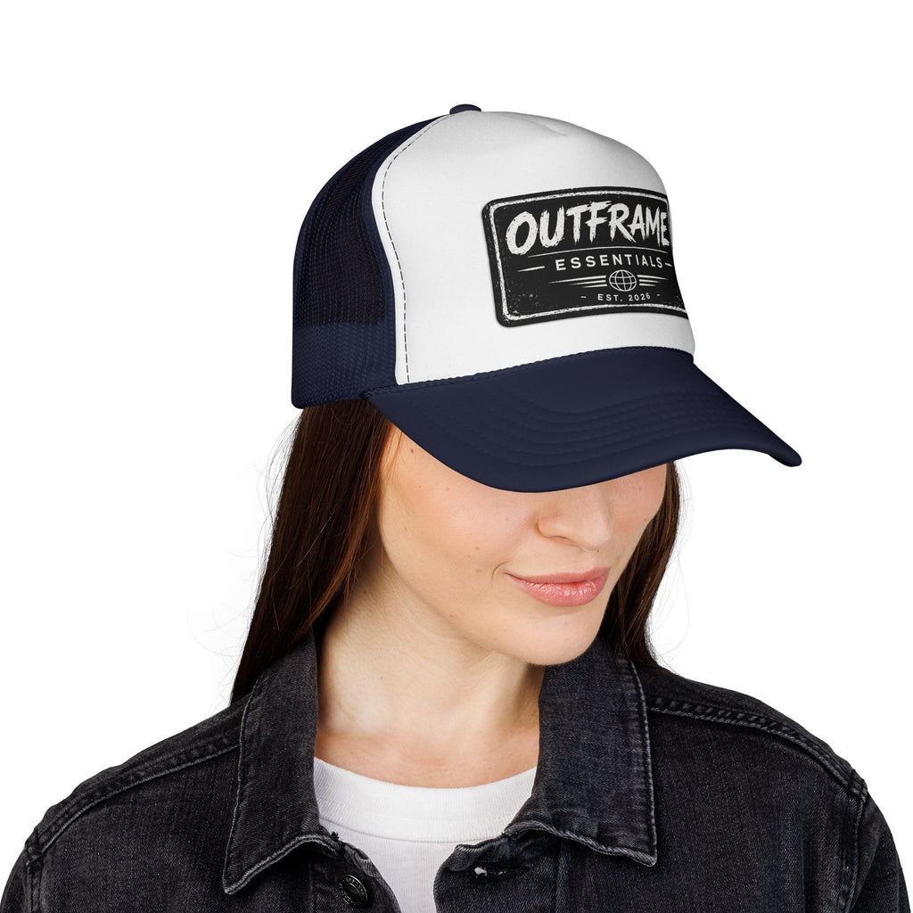 OUTFRAME Essentials – Premium Brush Logo Trucker Cap