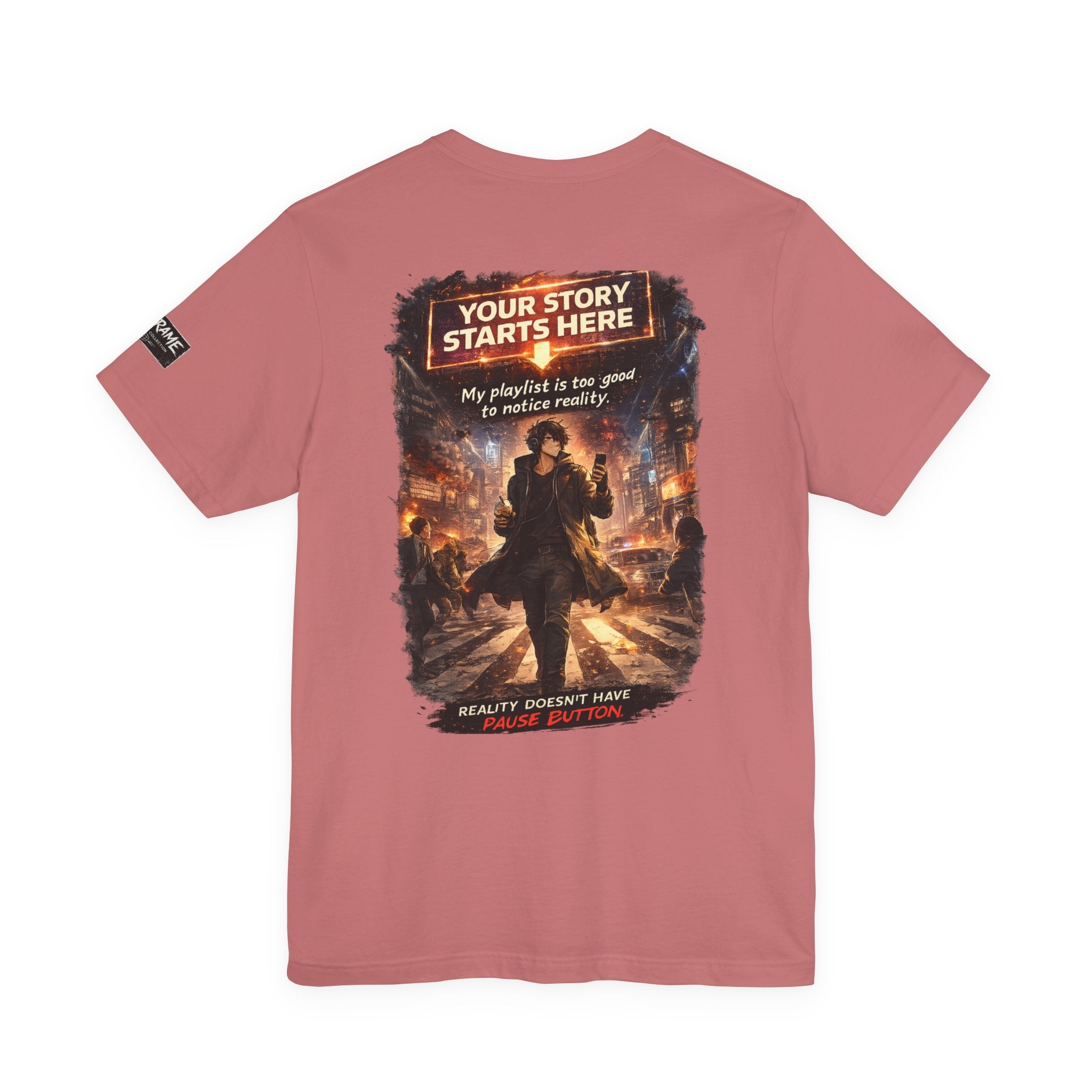 Main Character Graphic Tee — "Your Story Starts Here" Anime Streetwear