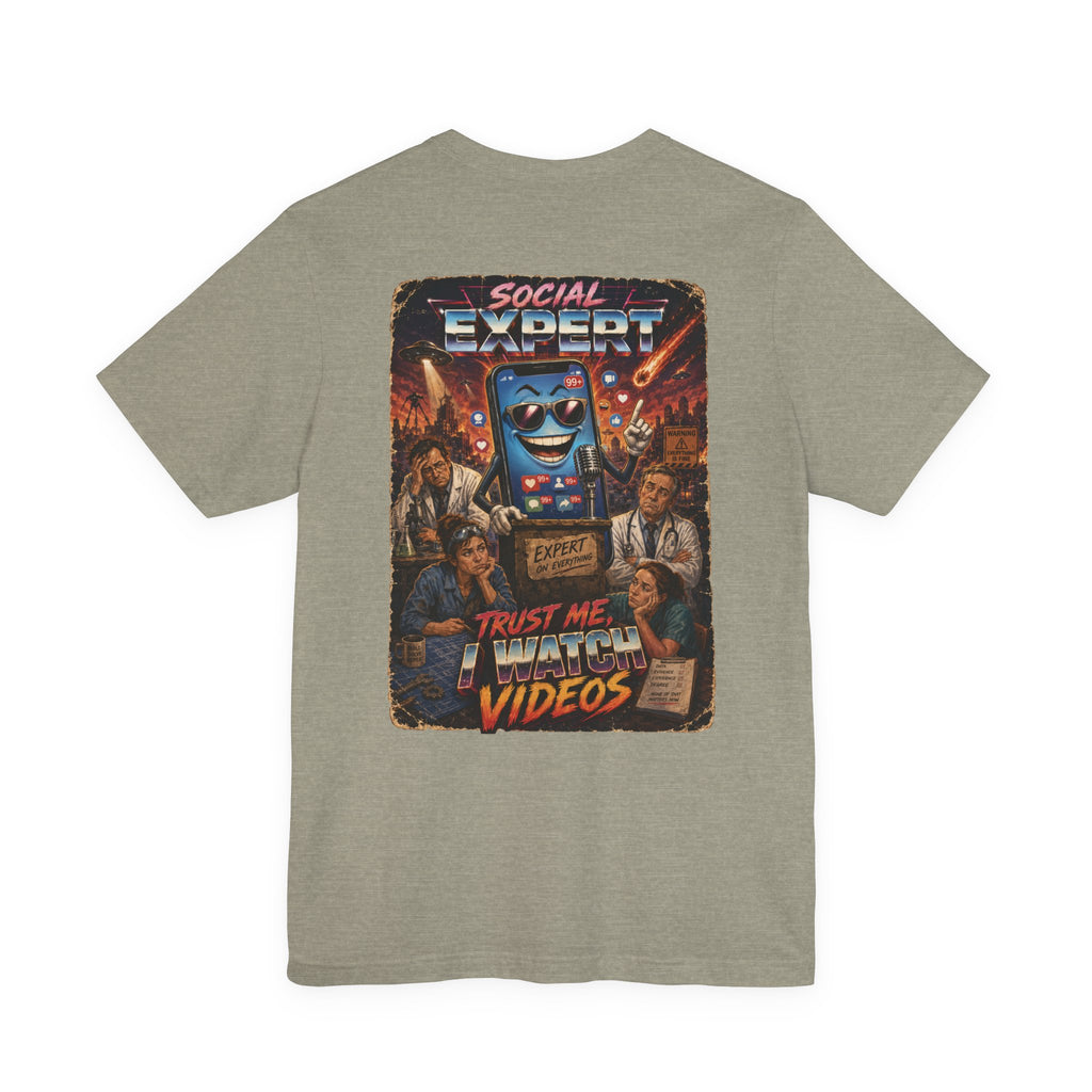 Social Expert Retro Sci-Fi T-Shirt | Trust Me, I Watch Videos