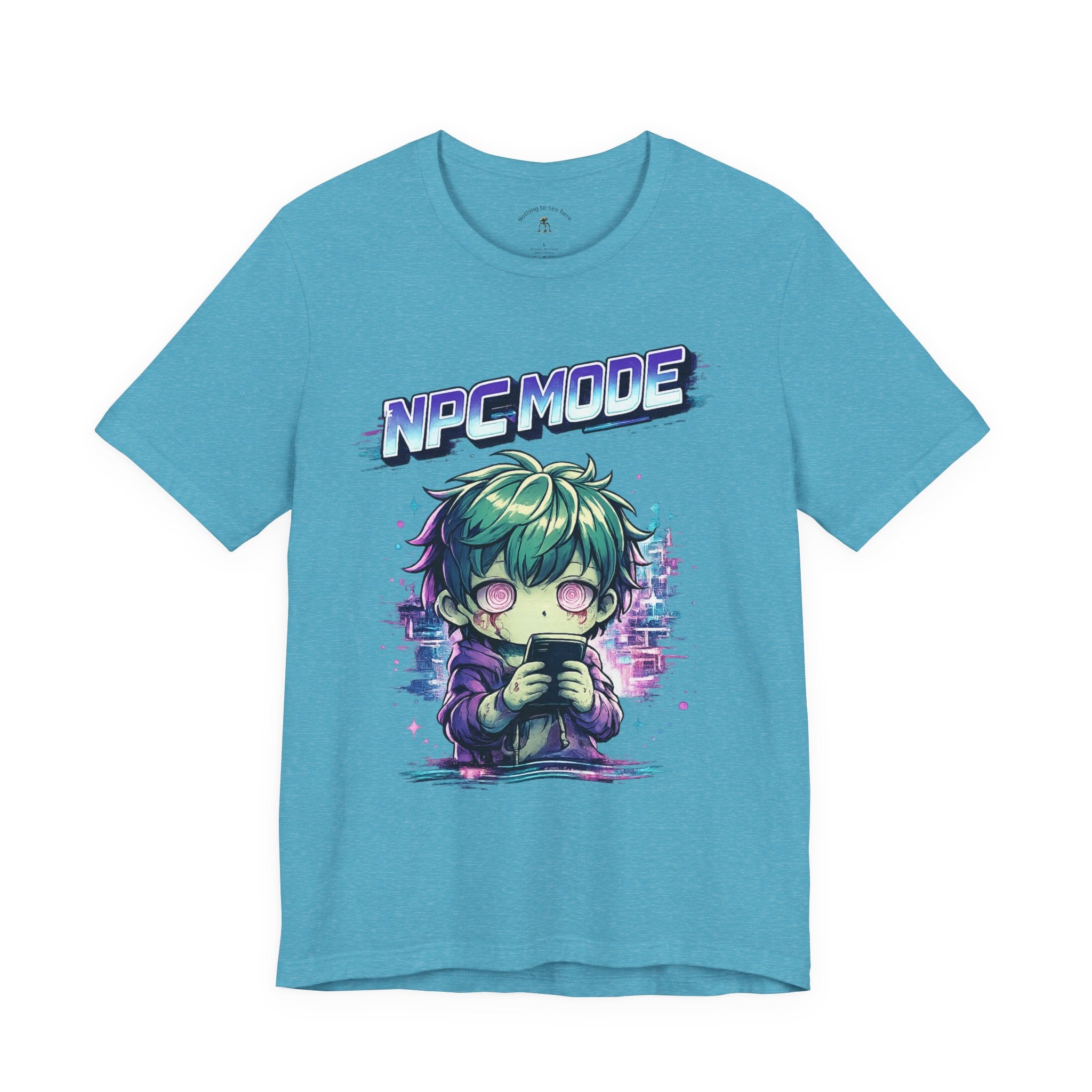 NPC MODE – Main Character Not Detected | Retro Anime Apocalypse T-Shirt