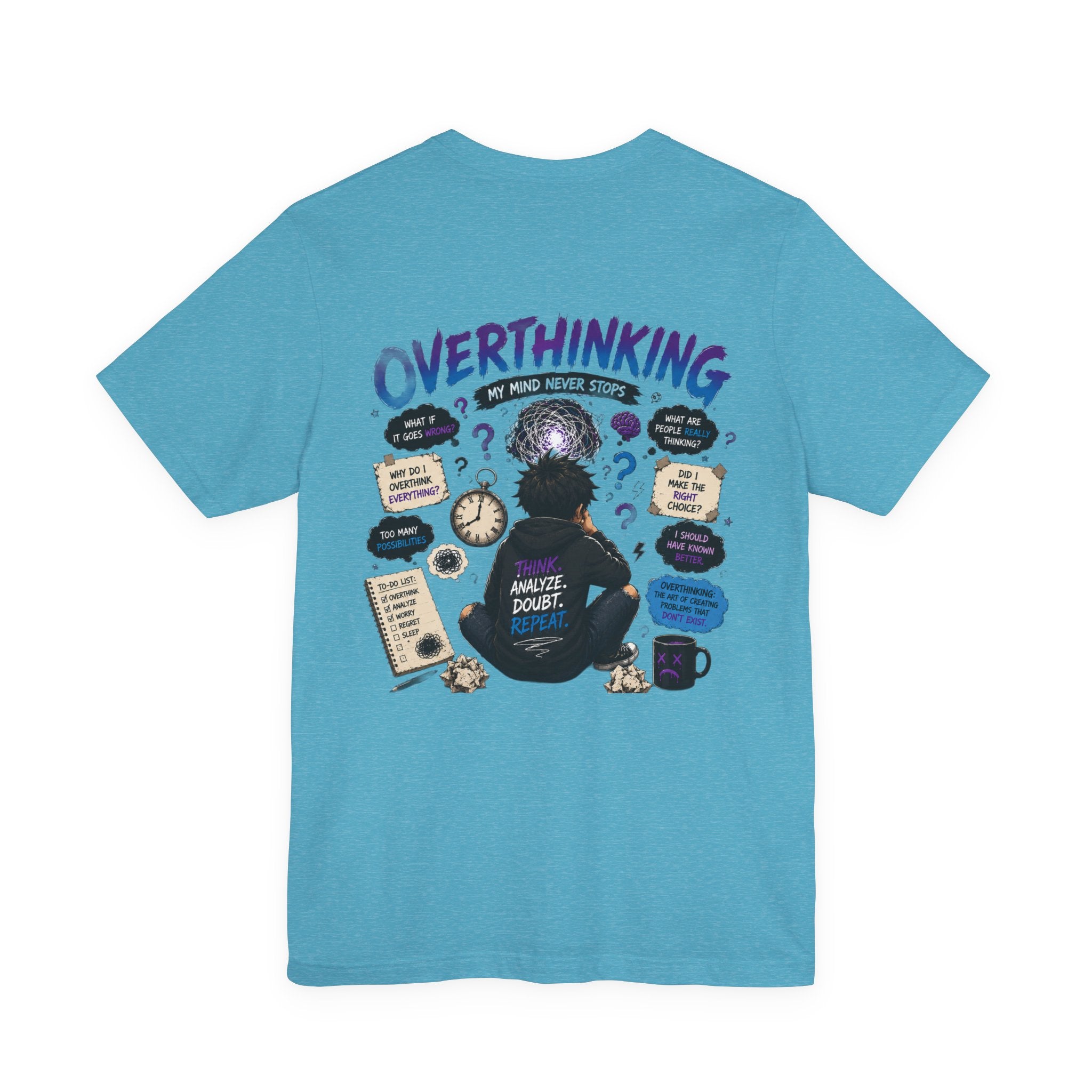 Overthinking – Still Deciding... | Retro Anime Apocalypse T-Shirt