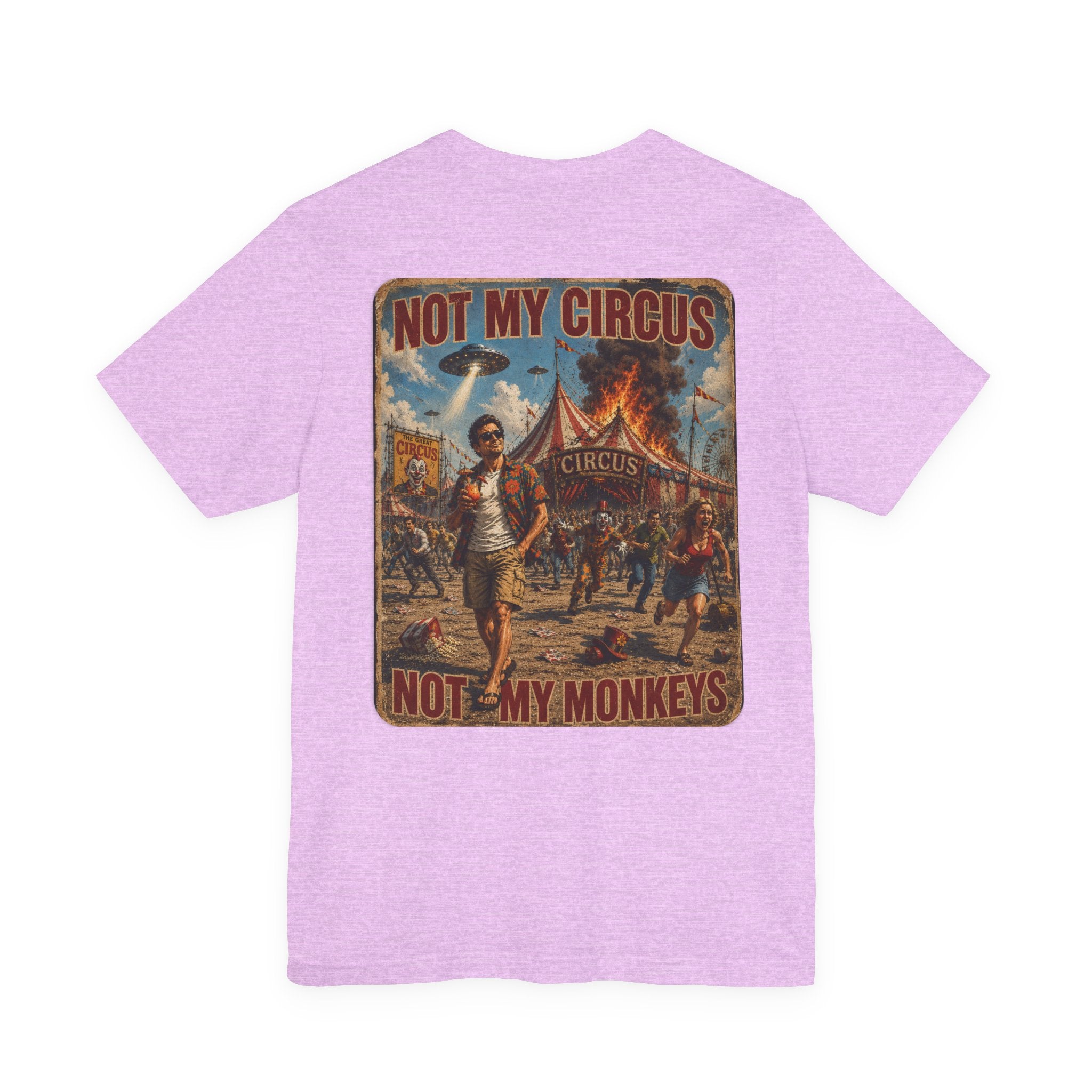OUTFRAME – Not My Circus Not My Monkeys | Retro Apocalypse Graphic T-Shirt