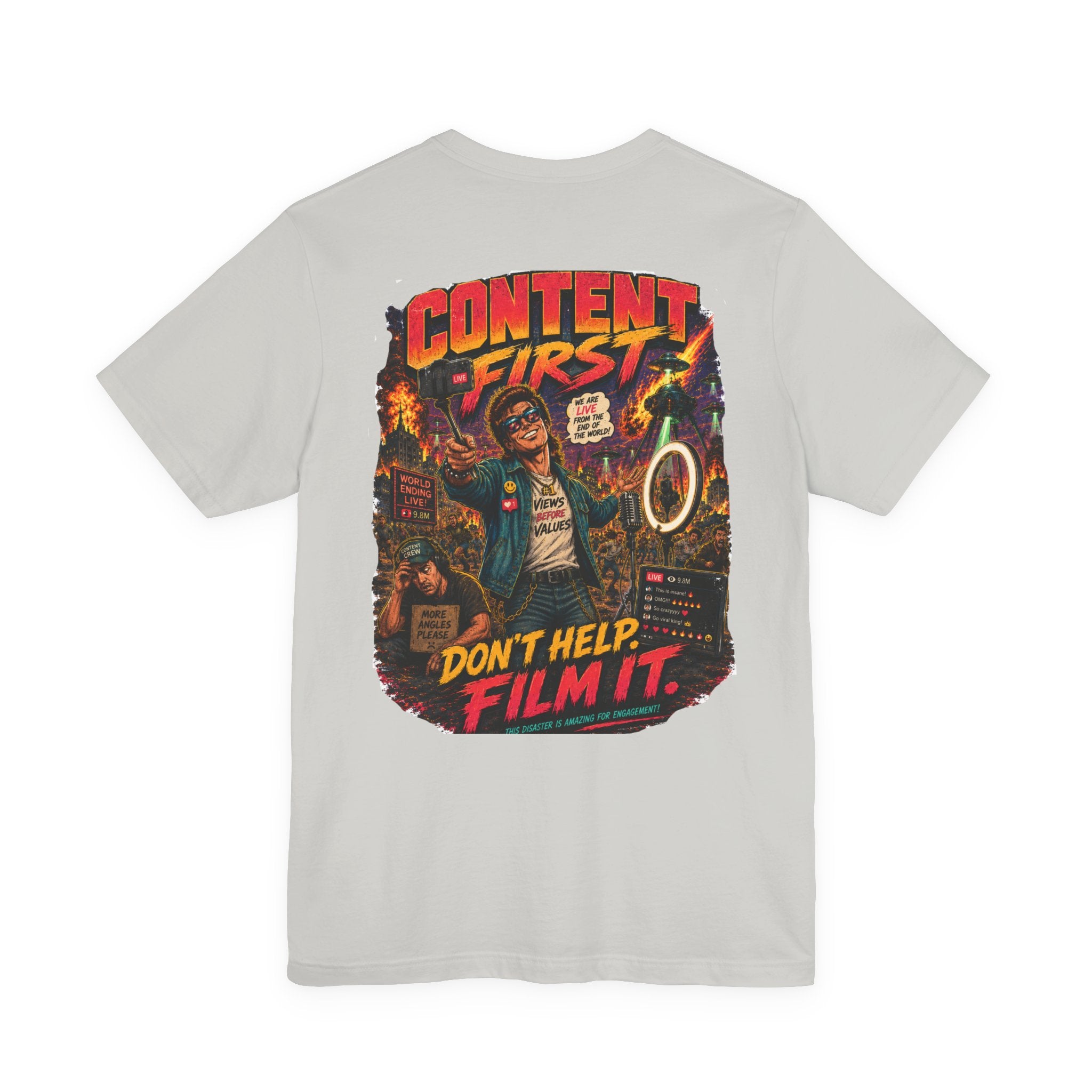 Content First Retro Apocalypse T-Shirt | Don’t Help, Film It