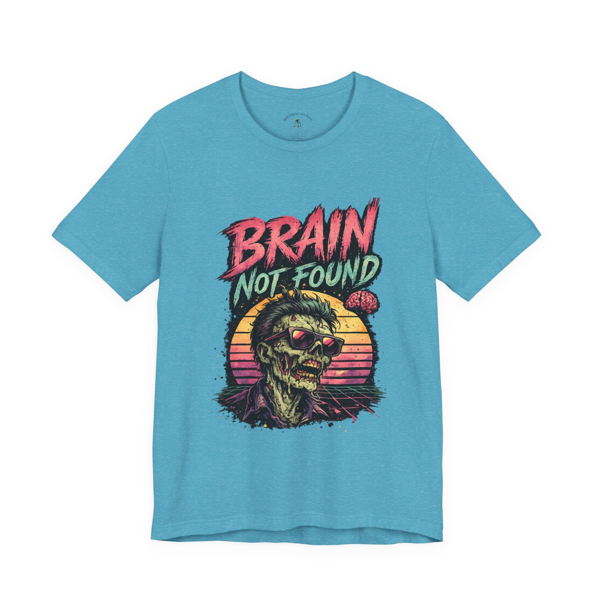 Brain Not Found – Please Restart Humanity Retro Zombie T-Shirt