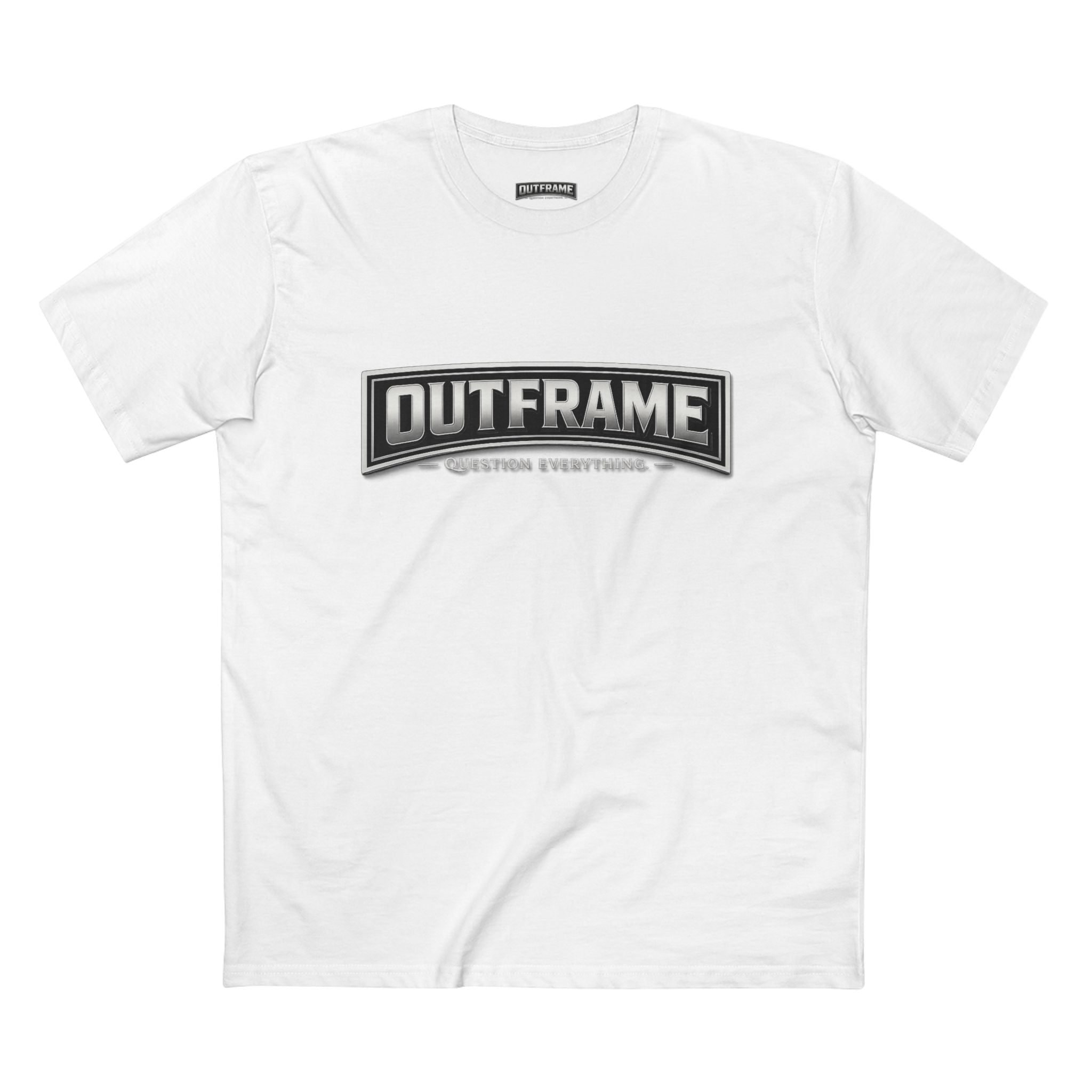 OUTFRAME® Question Everything. | Premium Minimalist Statement T-Shirt | Essentials Collection