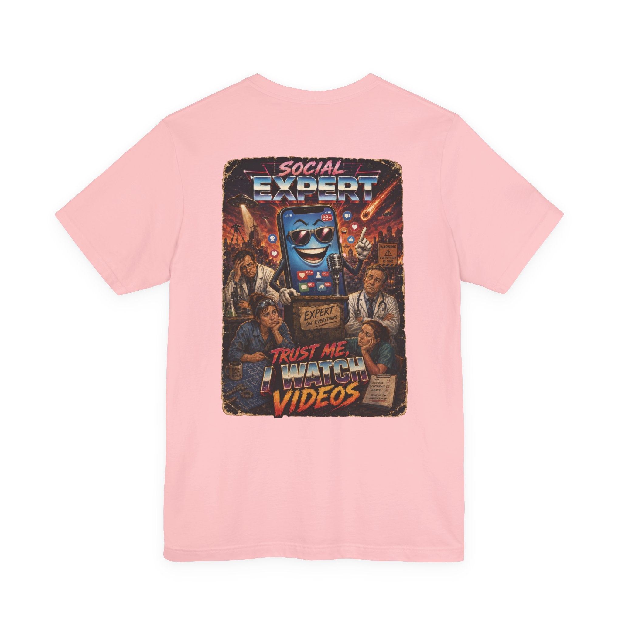 Social Expert Retro Sci-Fi T-Shirt | Trust Me, I Watch Videos