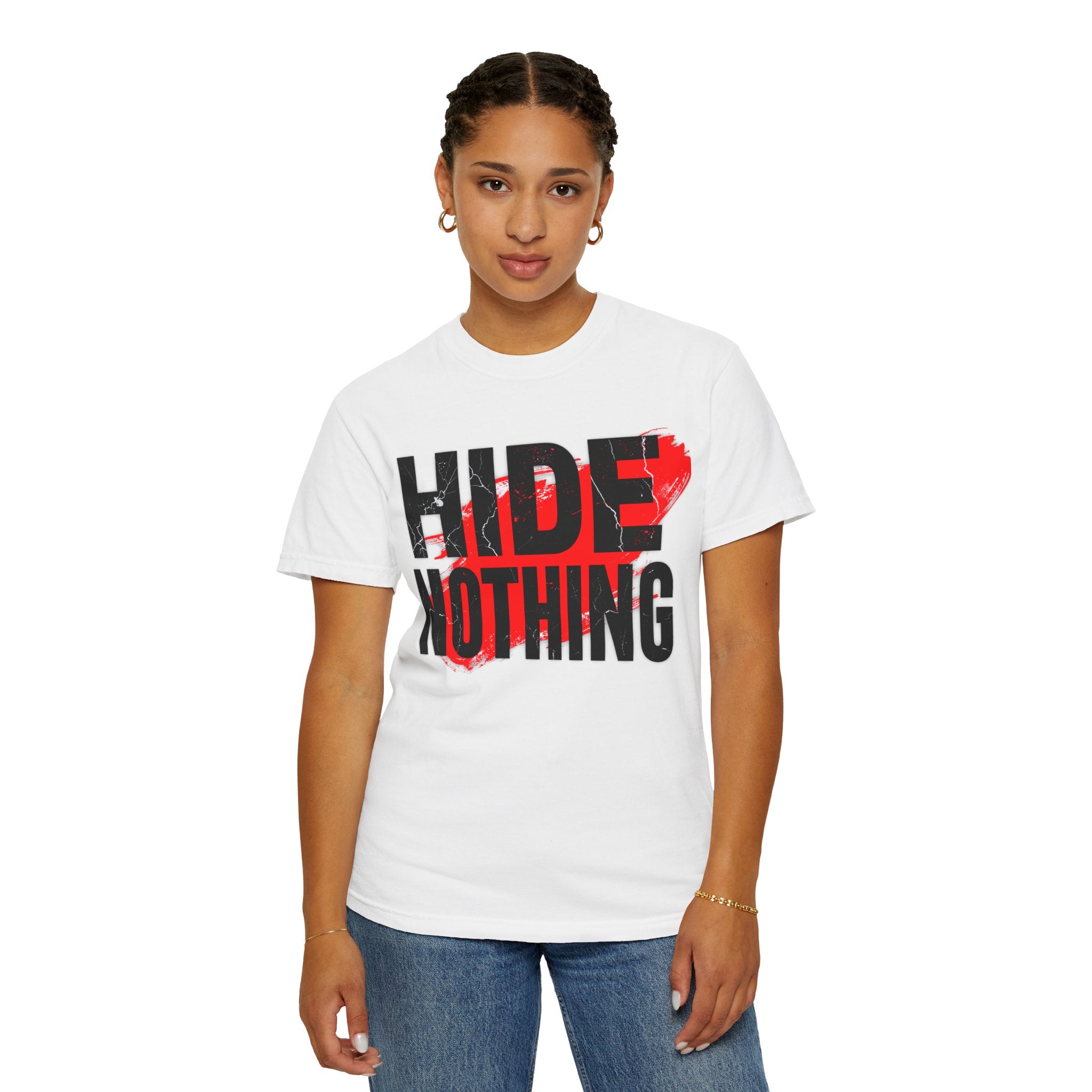 HIDE NOTHING – Dark RAW Hoodie | Outframe