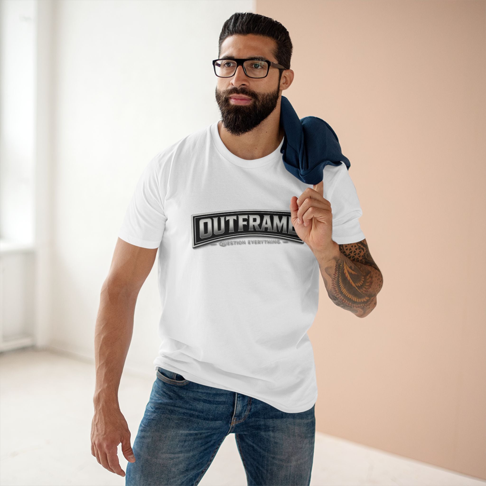 OUTFRAME® Question Everything. | Premium Minimalist Statement T-Shirt | Essentials Collection