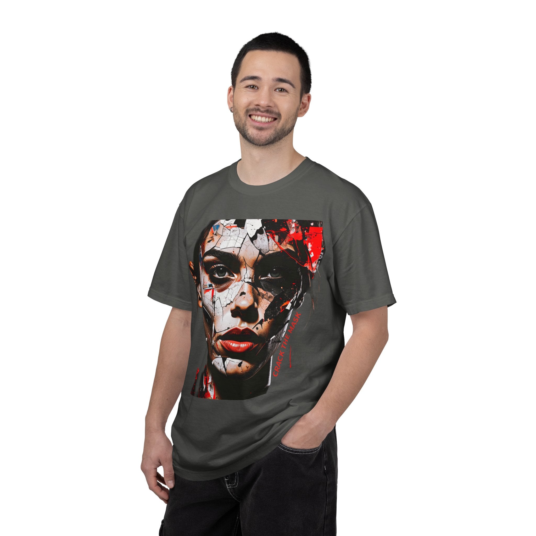 CRACK THE MASK – Dark Statement Graphic Tee