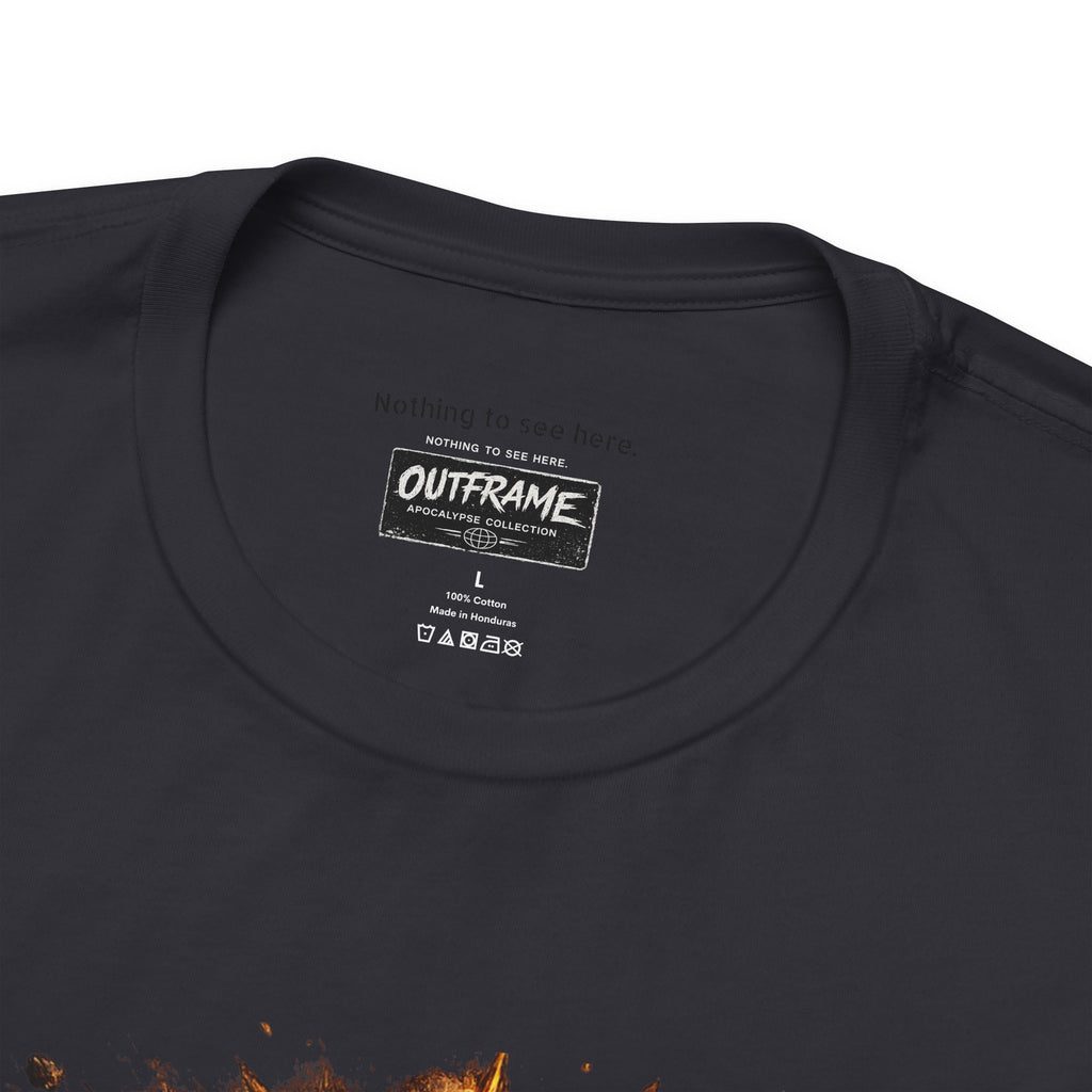 Plot Armor T-Shirt — Retro Anime Fire Graphic Tee