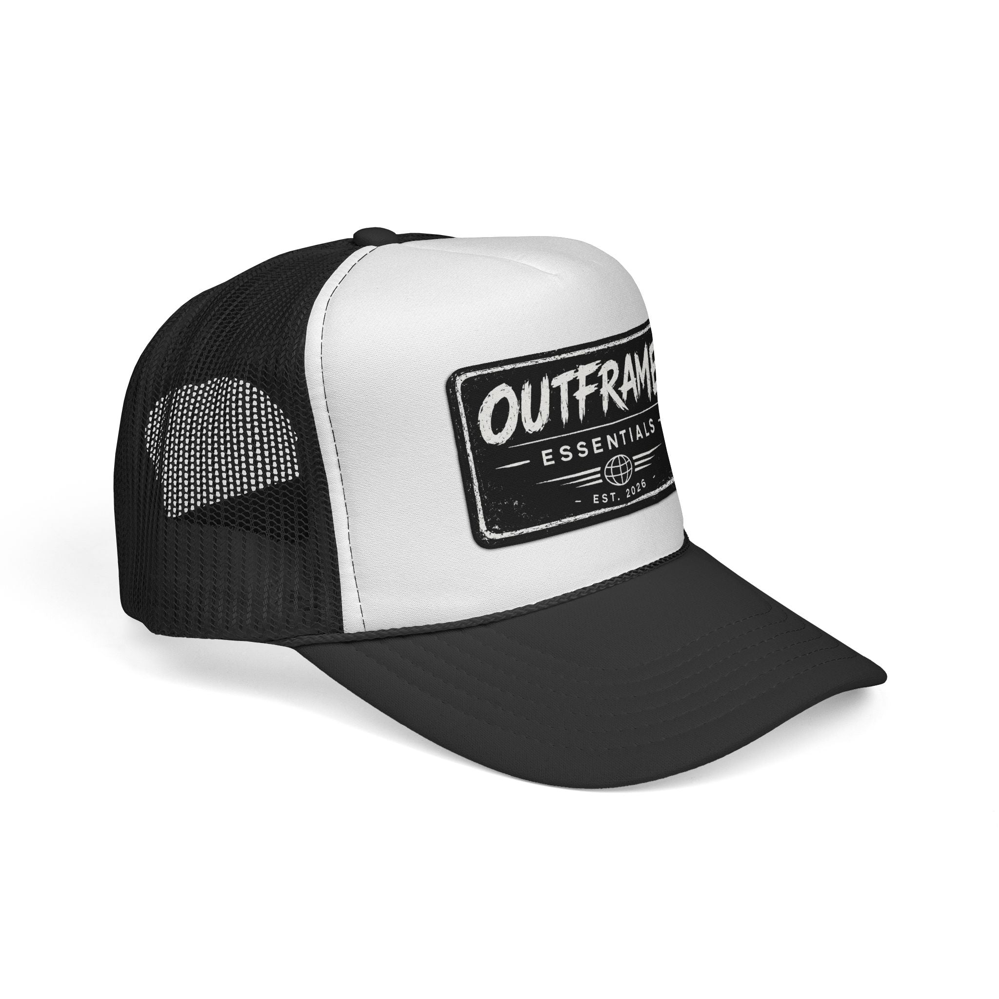 OUTFRAME Essentials – Premium Brush Logo Trucker Cap