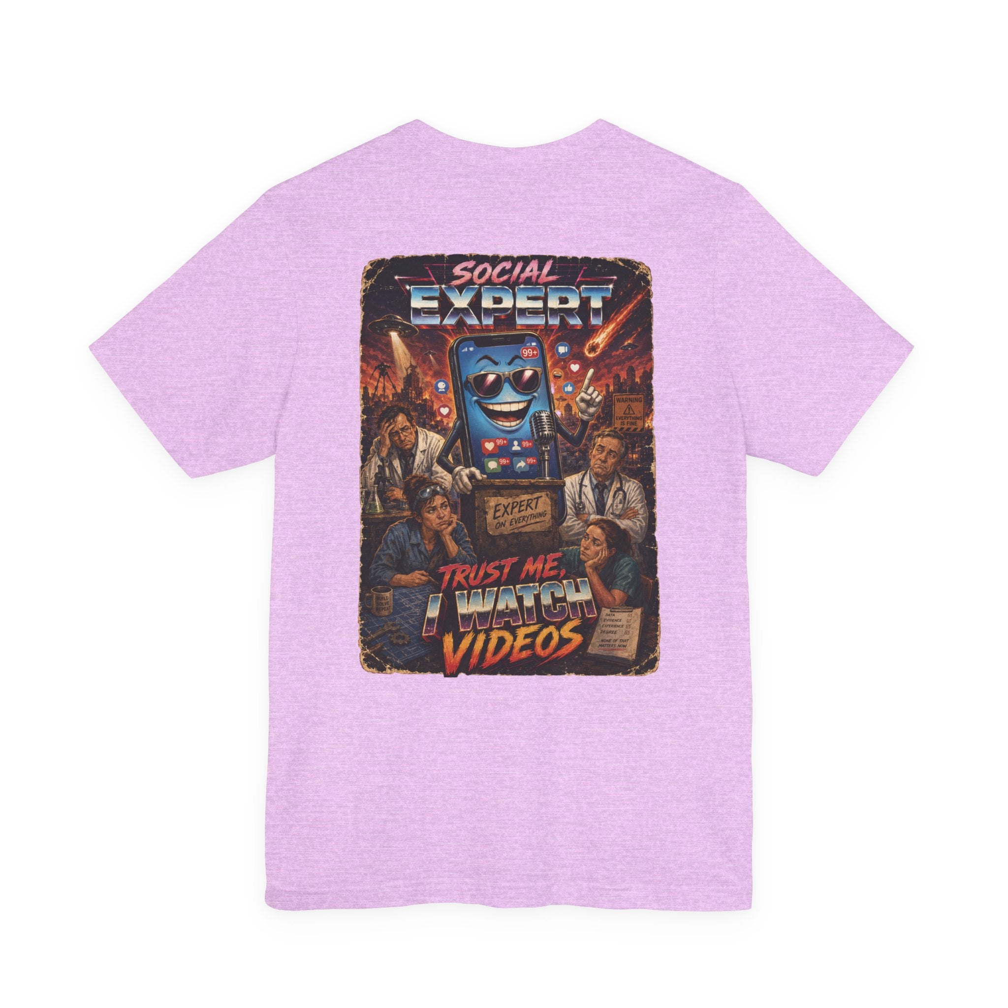 Social Expert Retro Sci-Fi T-Shirt | Trust Me, I Watch Videos