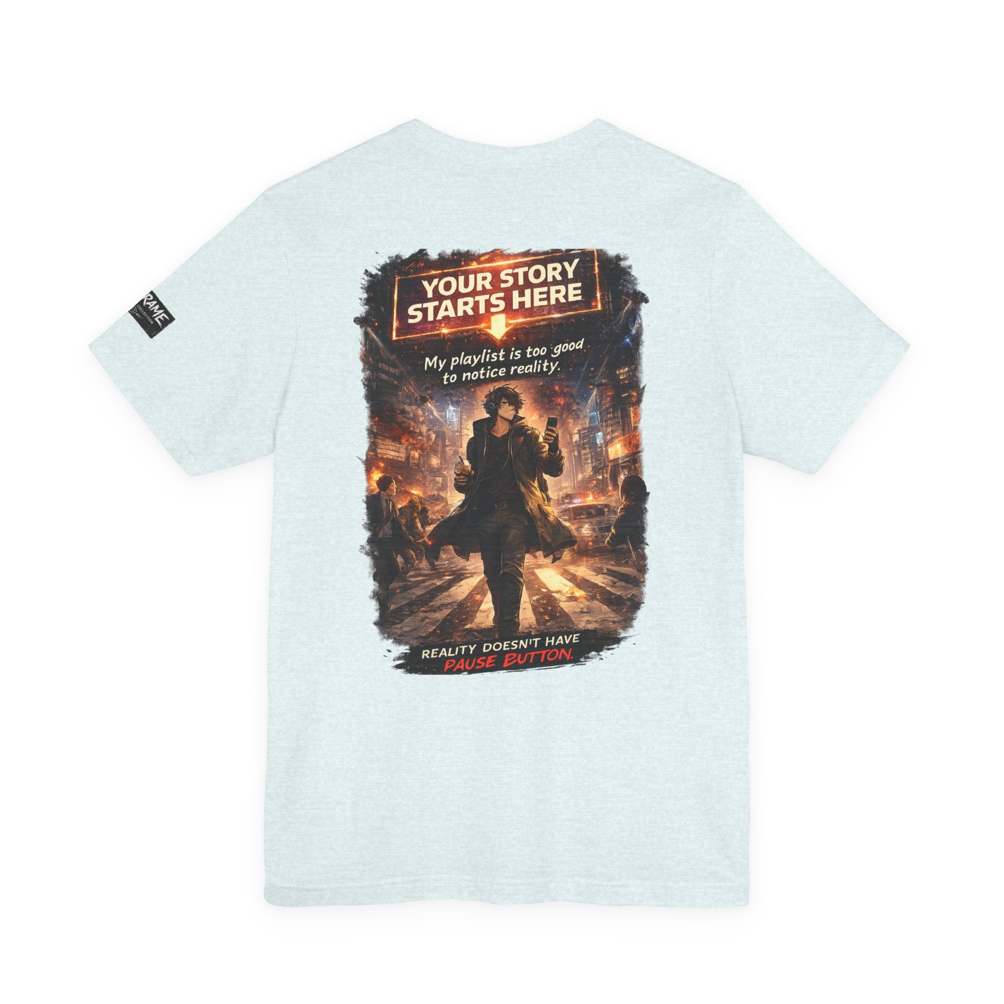 Main Character Graphic Tee — "Your Story Starts Here" Anime Streetwear
