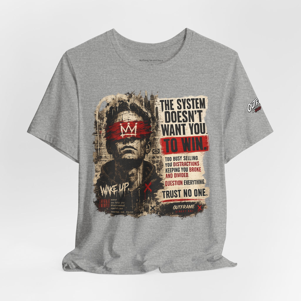 The System Doesn't Want You To Win – Hard Truths Premium Graphic T-Shirt