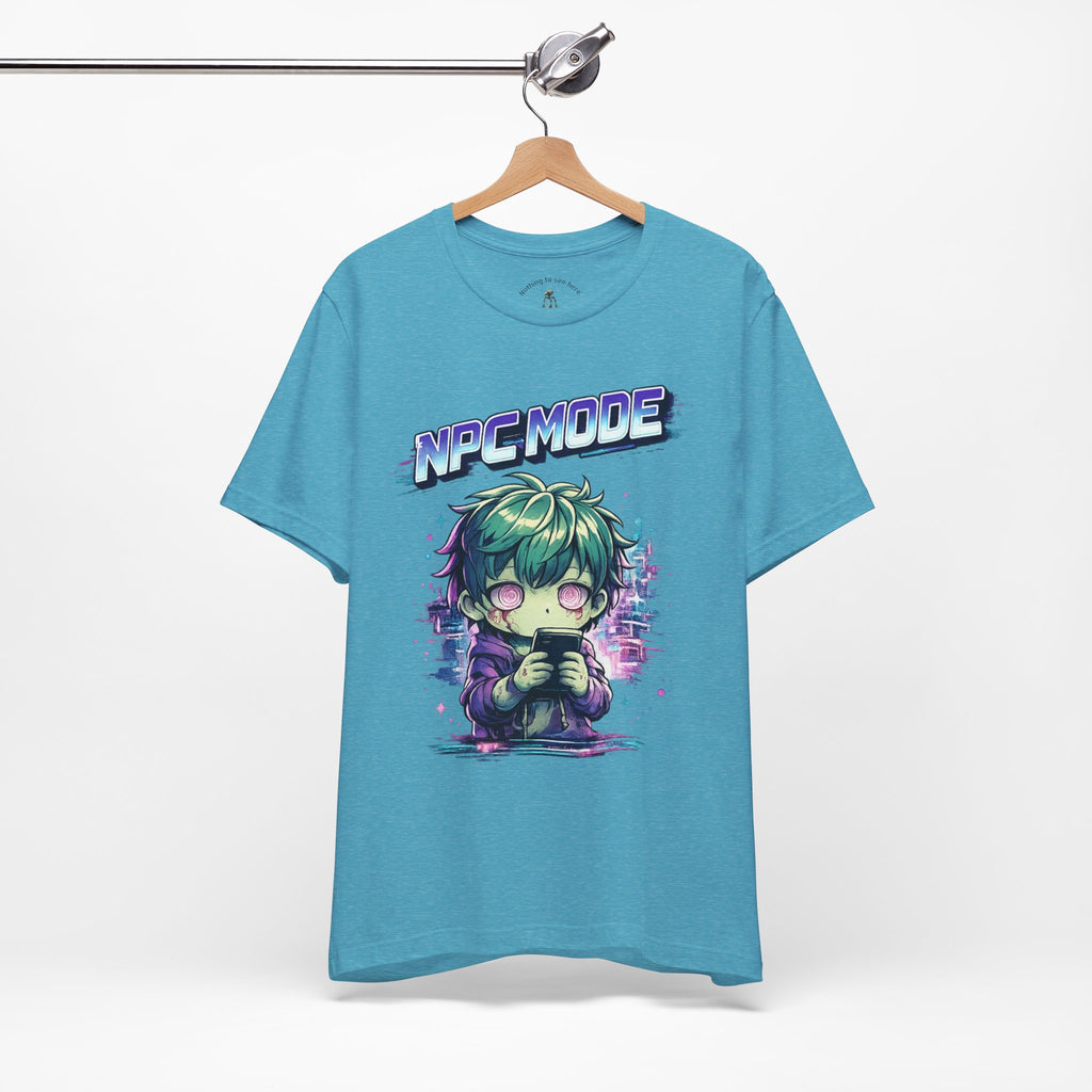 NPC MODE – Main Character Not Detected | Retro Anime Apocalypse T-Shirt