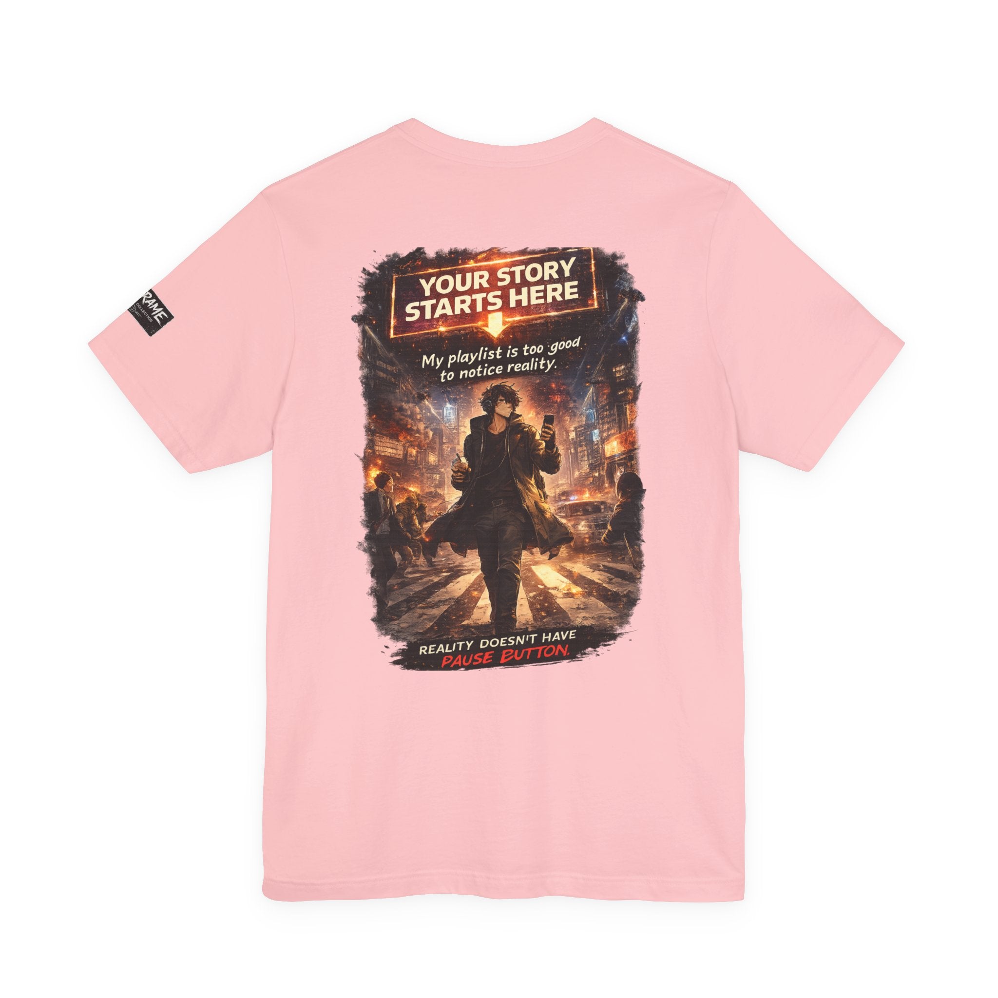 Main Character Graphic Tee — "Your Story Starts Here" Anime Streetwear