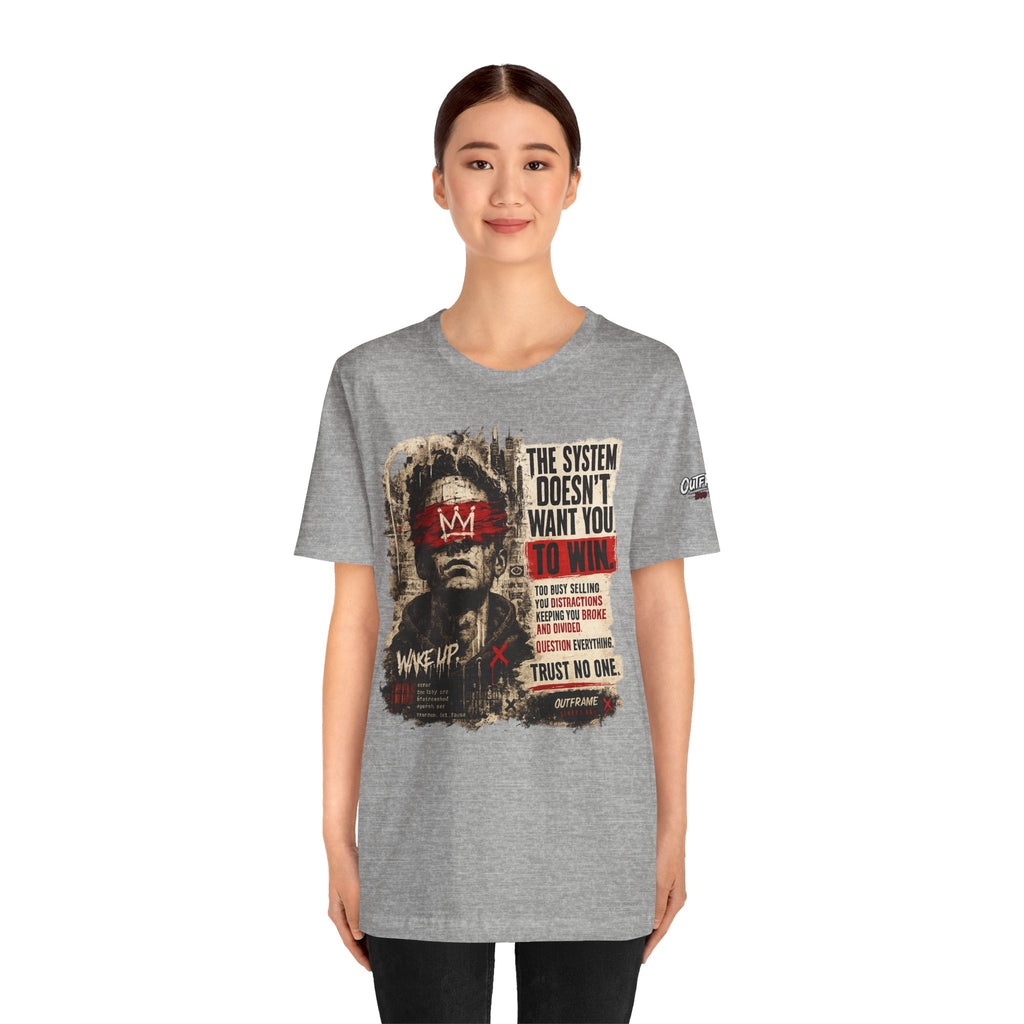 The System Doesn't Want You To Win – Hard Truths Premium Graphic T-Shirt