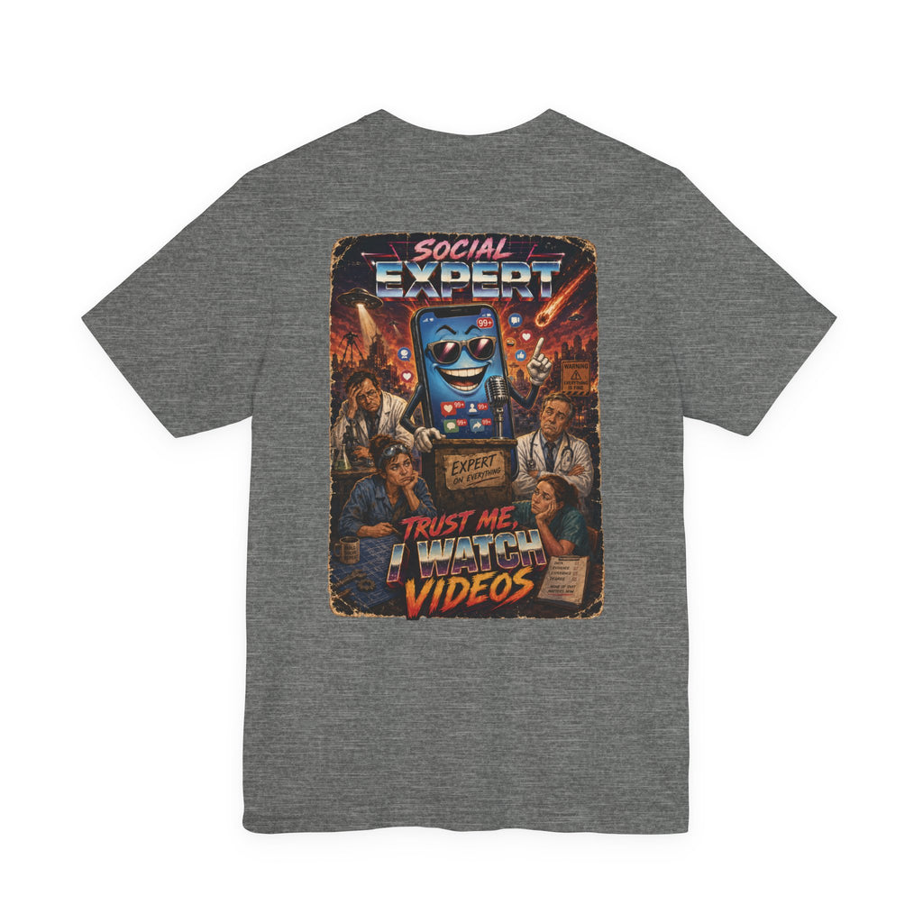 Social Expert Retro Sci-Fi T-Shirt | Trust Me, I Watch Videos