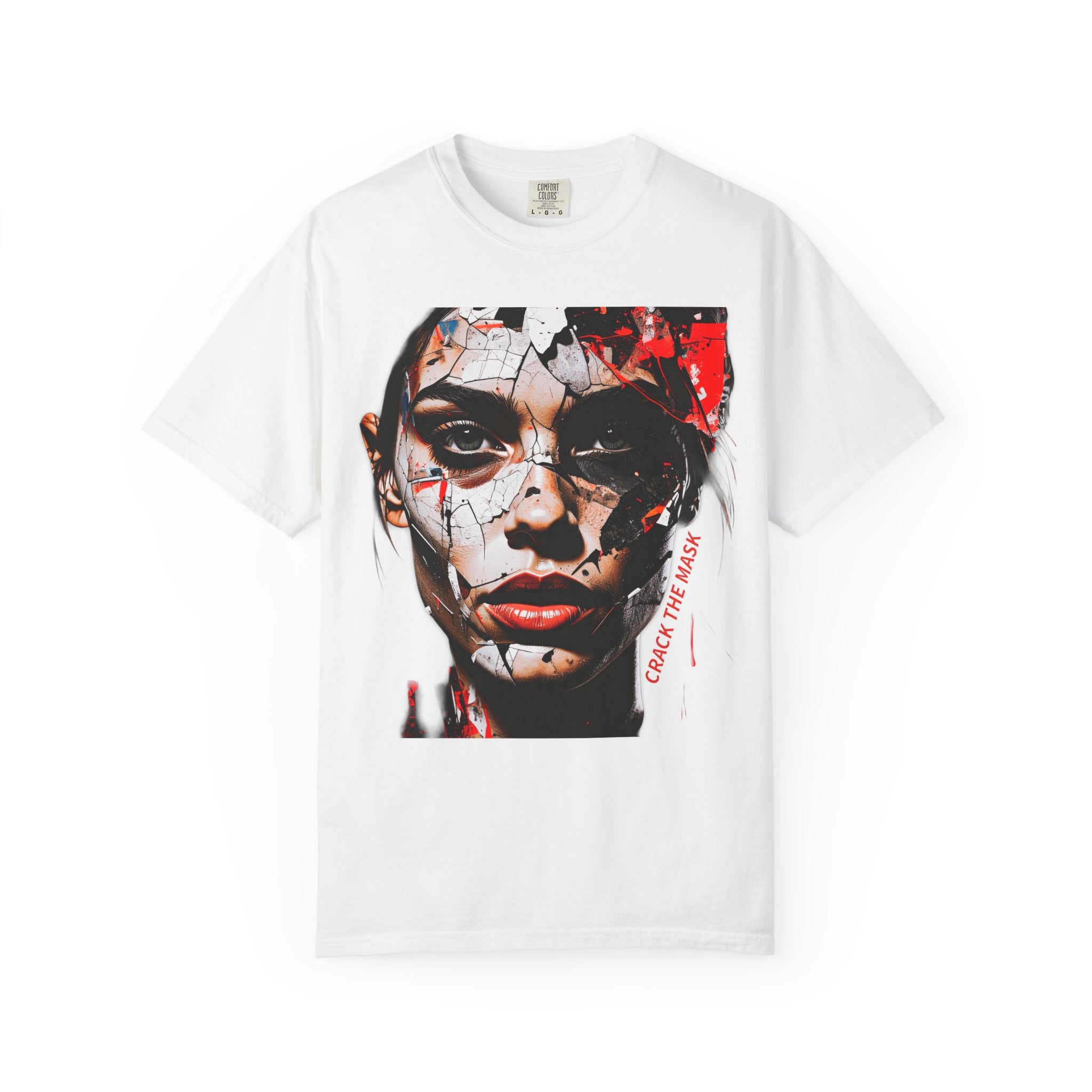 CRACK THE MASK – Dark Statement Graphic Tee