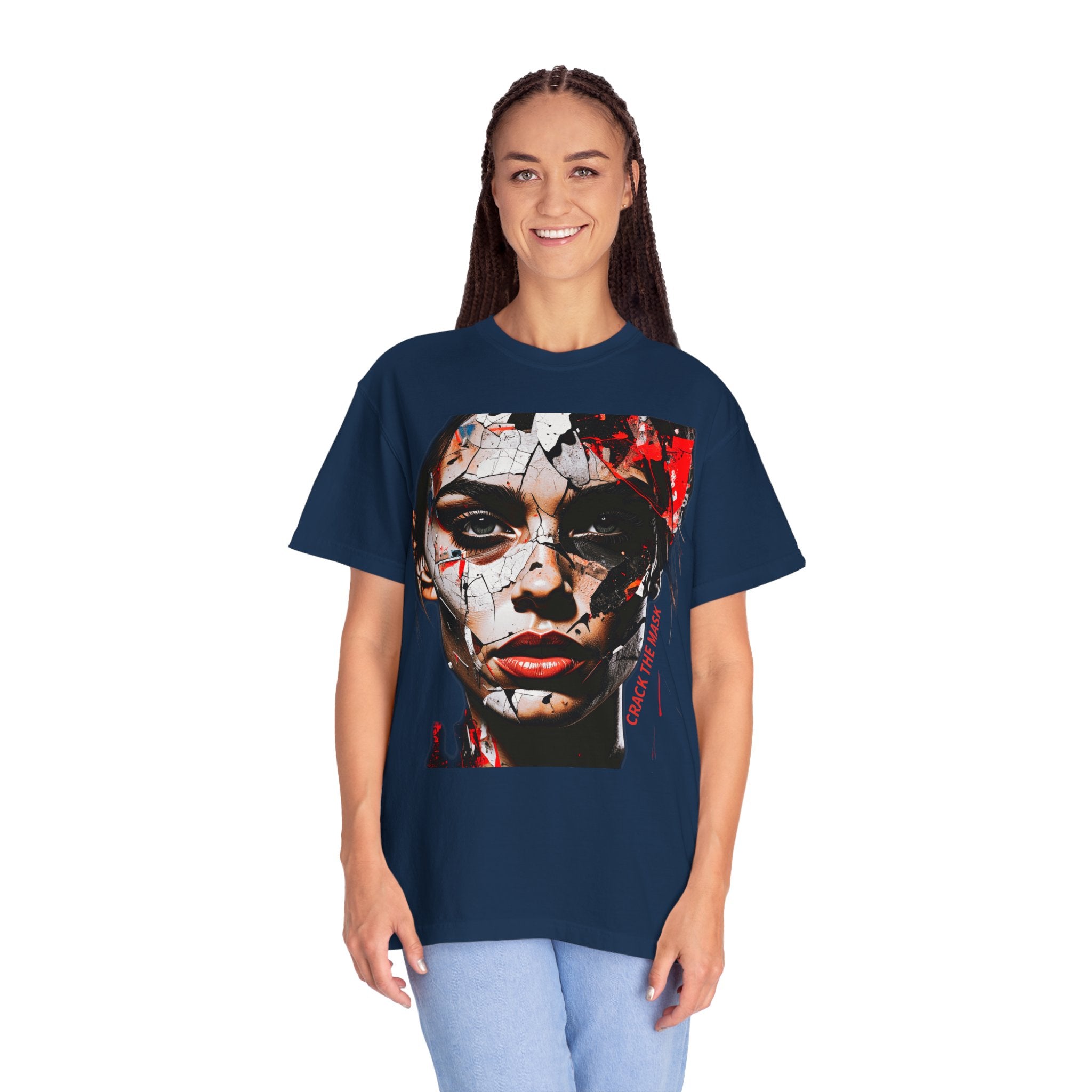 CRACK THE MASK – Dark Statement Graphic Tee